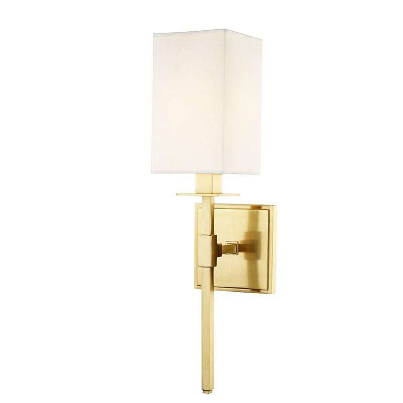 Taunton 1 Light Wall Sconce-Hudson Valley-HVL-4400-AGB-Wall LightingAged Brass-2-France and Son
