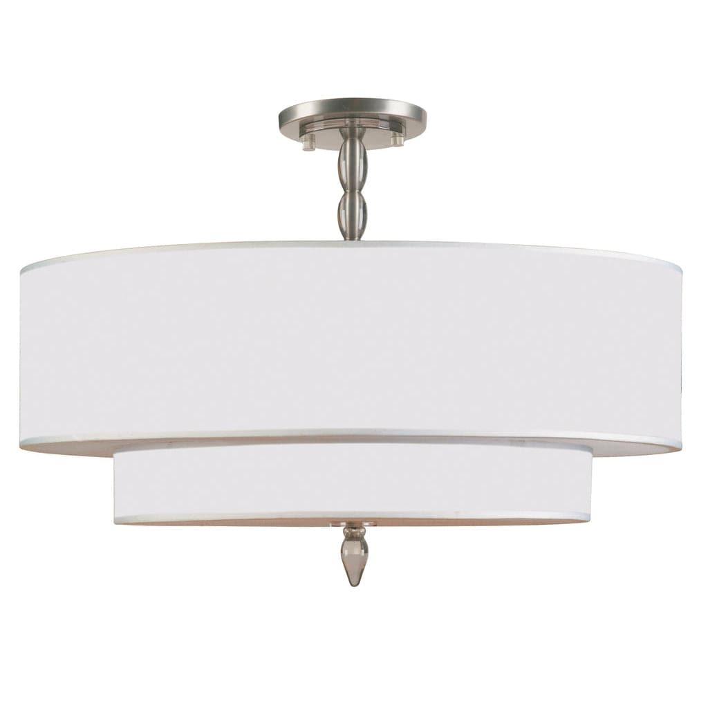 Luxo 5 Light Semi-Flush-Crystorama Lighting Company-CRYSTO-9507-SN_CEILING-PendantsSilver-2-France and Son