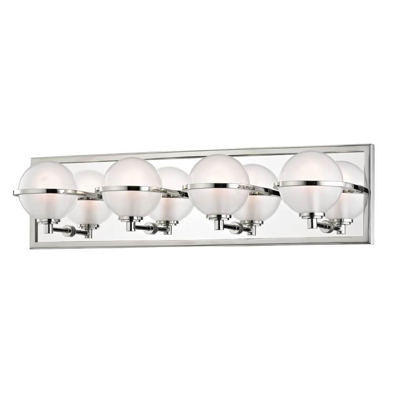 Axiom 4 Light Bath Bracket-Hudson Valley-HVL-6444-PN-Bathroom LightingPolished Nickel-2-France and Son