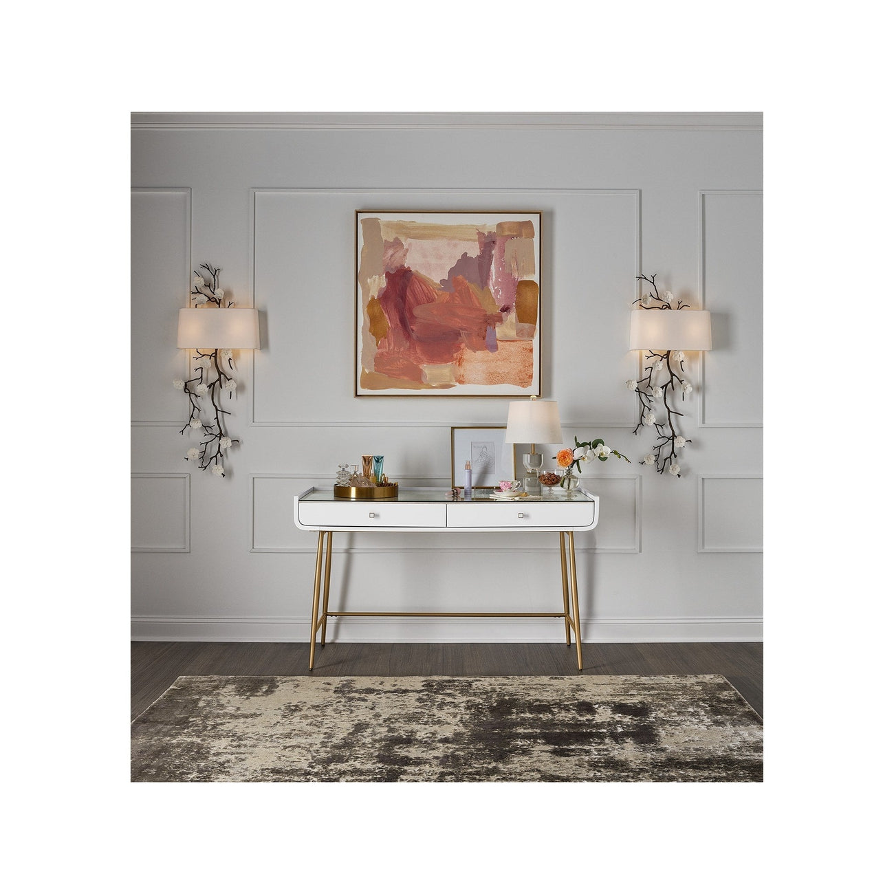 Love. Joy. Bliss. - Miranda Kerr Home Collection - Allure Vanity Desk-Universal Furniture-UNIV-956813-Desks-2-France and Son