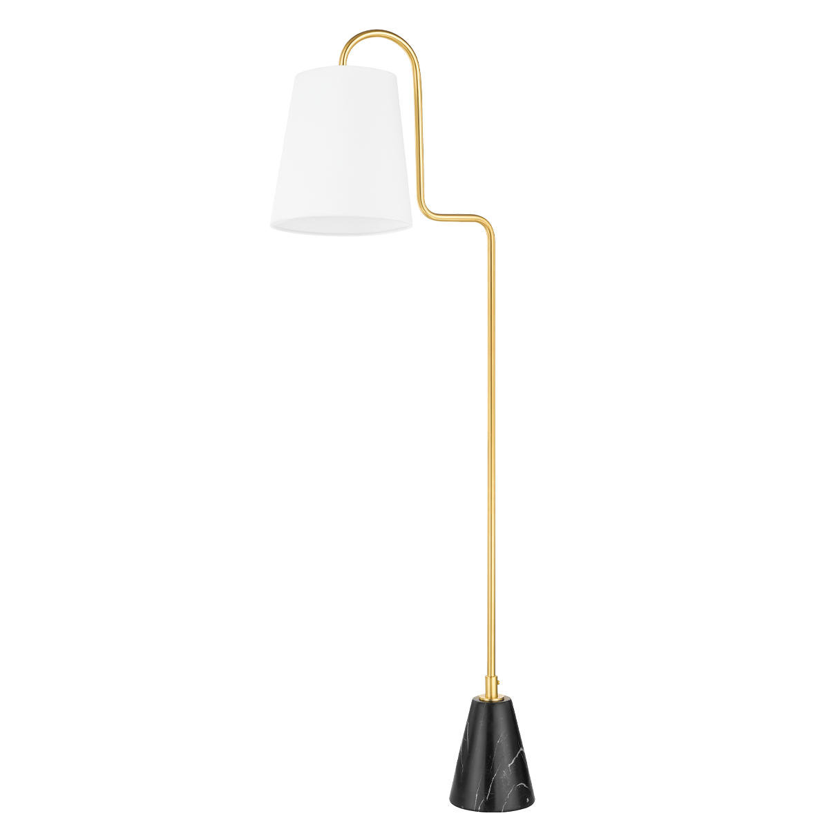 Jaimee 1 Light Floor Lamp-Mitzi-HVL-HL539401-AGB-Floor LampsAged Brass-1-France and Son