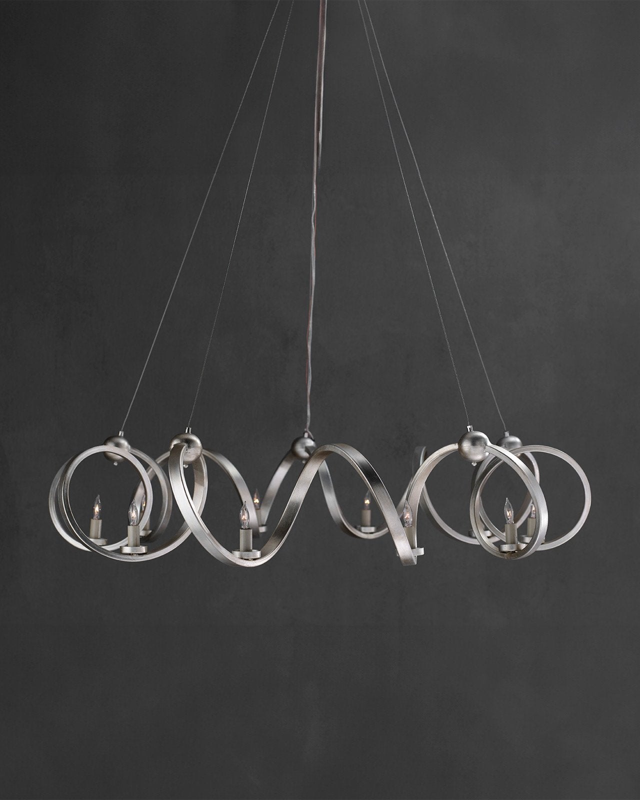 Ringmaster Silver Chandelier