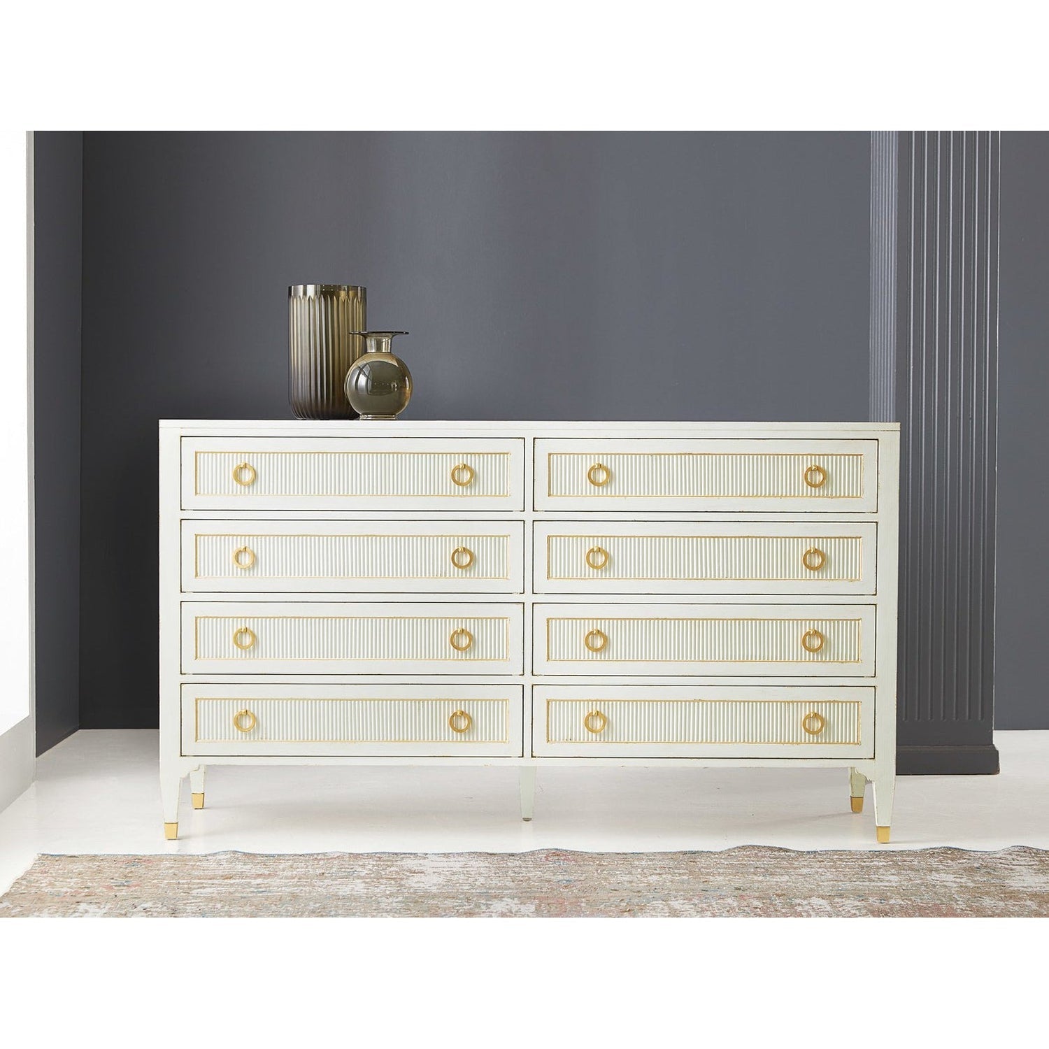 Swedish Reeded Dresser-Modern History-MODERN-MH892F02-Dressers-1-France and Son