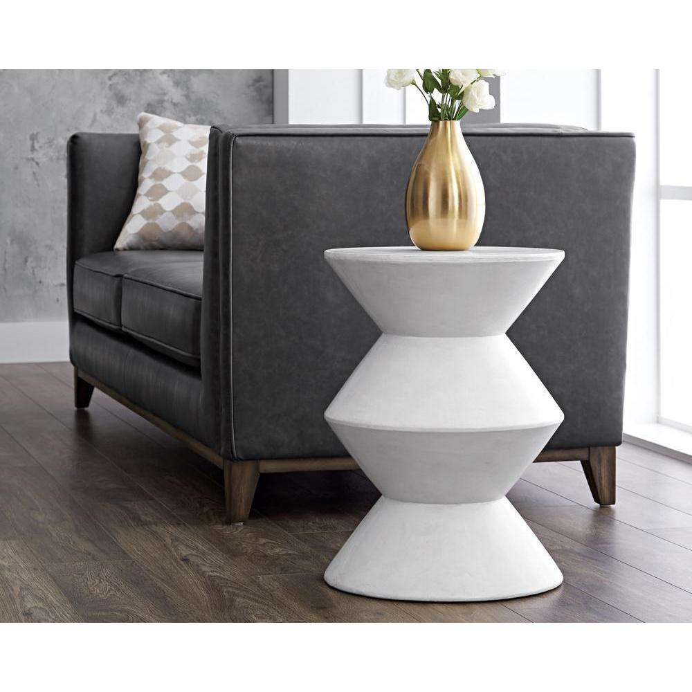 Union End Table - White-Sunpan-SUNPAN-48016-Side Tables-3-France and Son