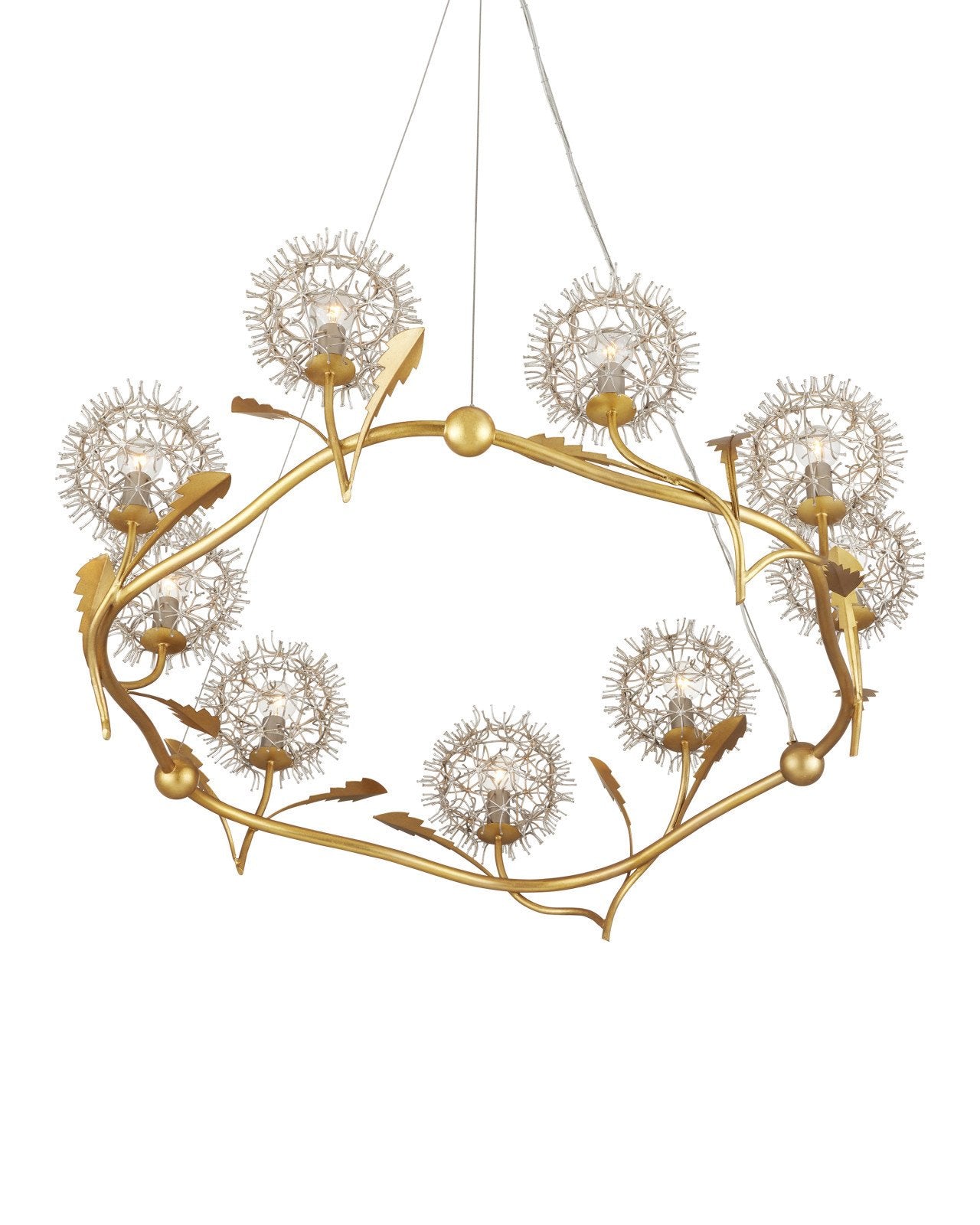 Dandelion Silver & Gold Chandelier