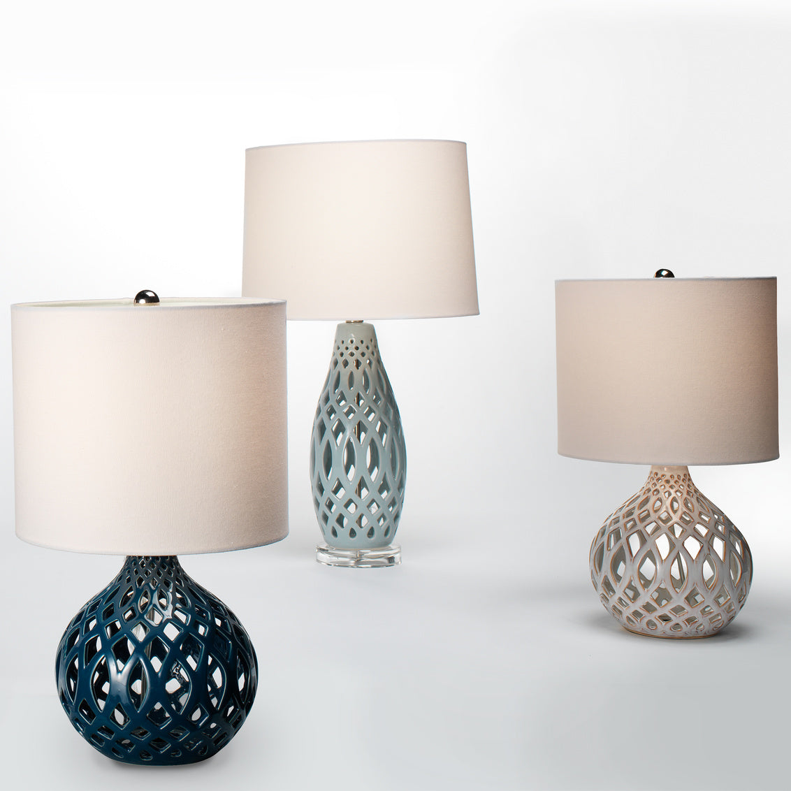 Filigree Table Lamp-Jamie Young-JAMIEYO-LS9FILIGRENV-Table LampsNavy Blue Ceramic-2-France and Son