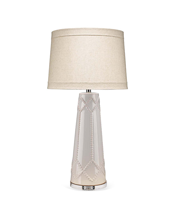 Hobnail Table Lamp-Jamie Young-JAMIEYO-9HOBNAILWHIT-Table LampsWhite-2-France and Son