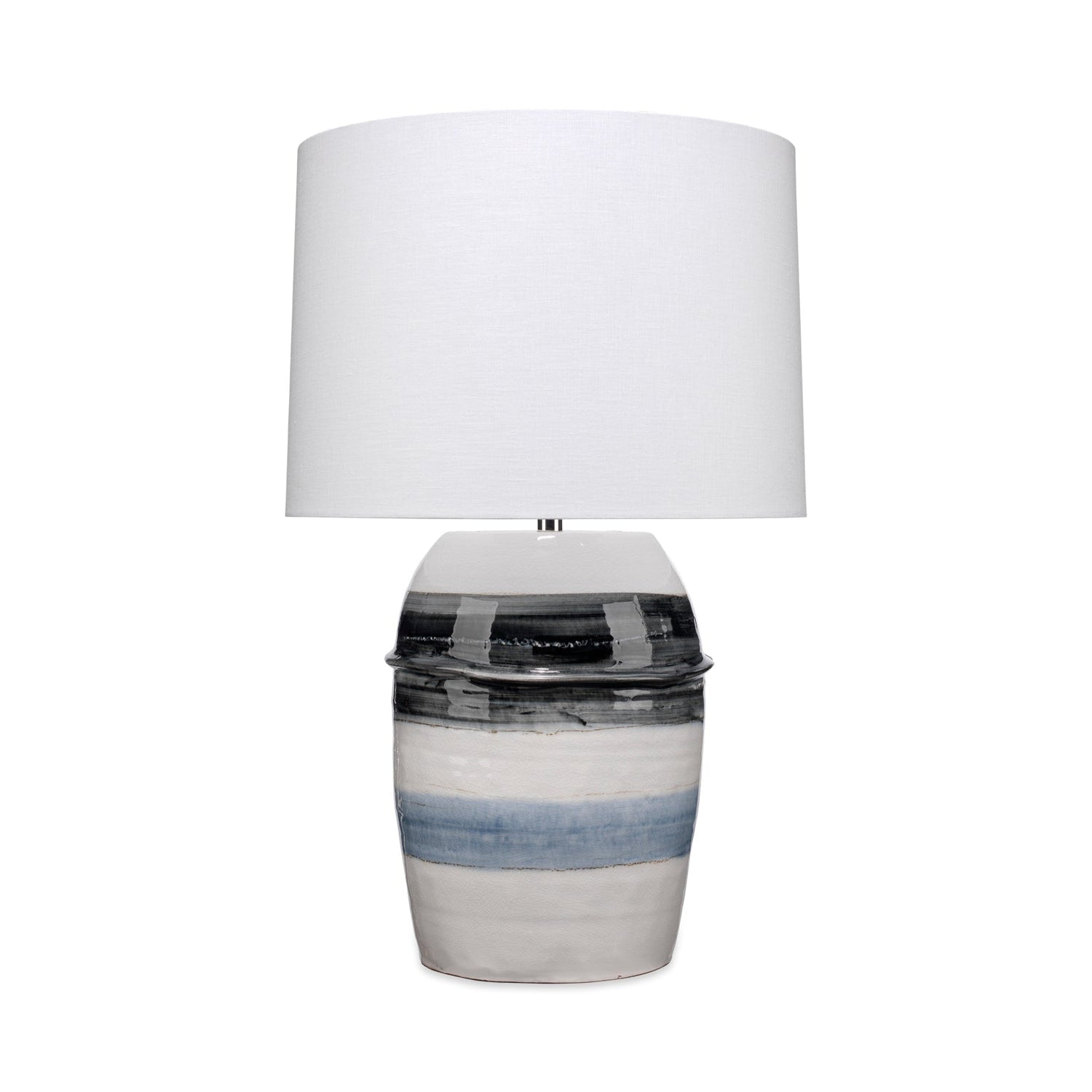 Horizon Striped Table Lamp-Jamie Young-JAMIEYO-9HORIZONGRBL-Table Lamps-1-France and Son