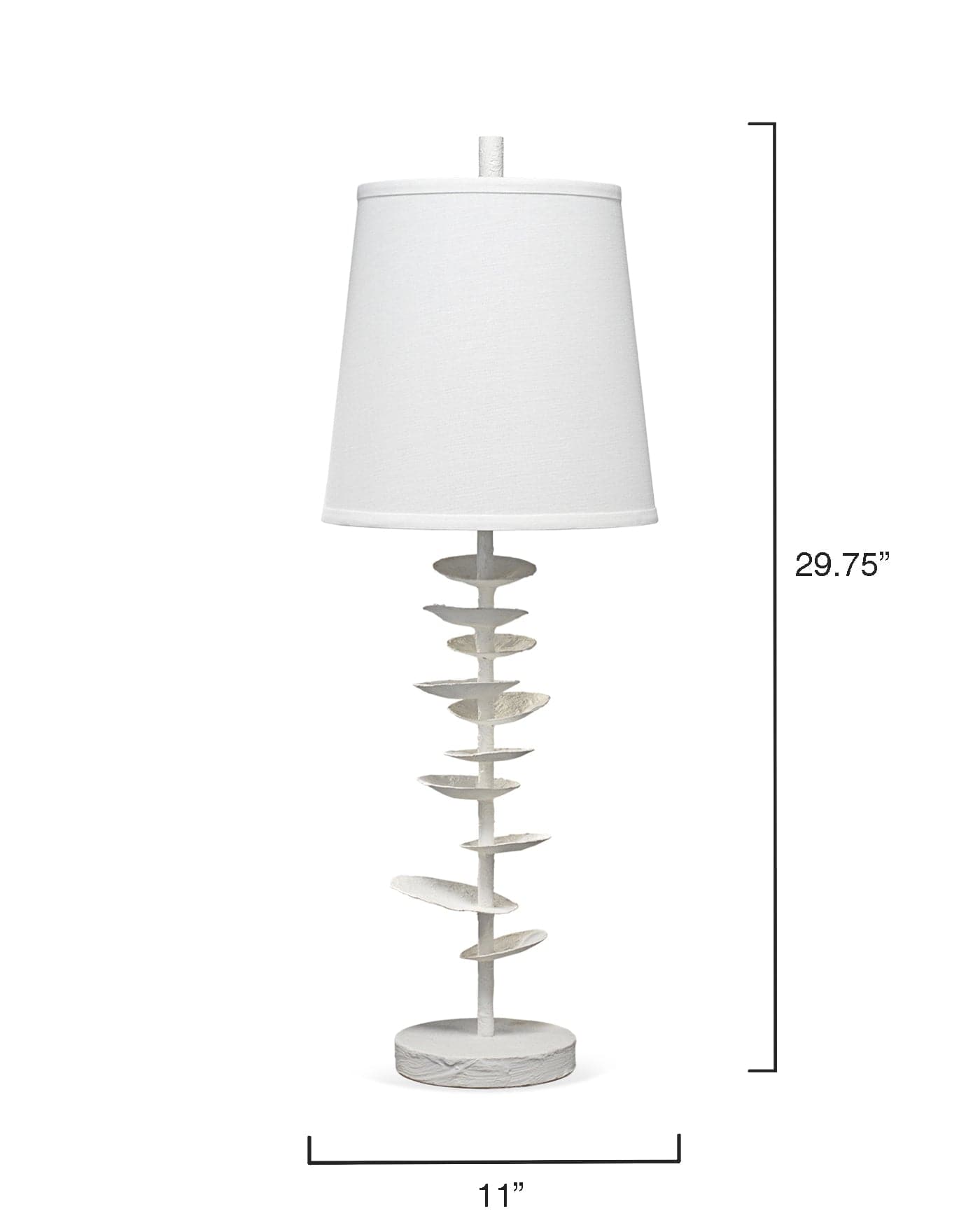 Petals Table Lamp-Jamie Young-JAMIEYO-9PETALSTLWH-Table Lamps-4-France and Son