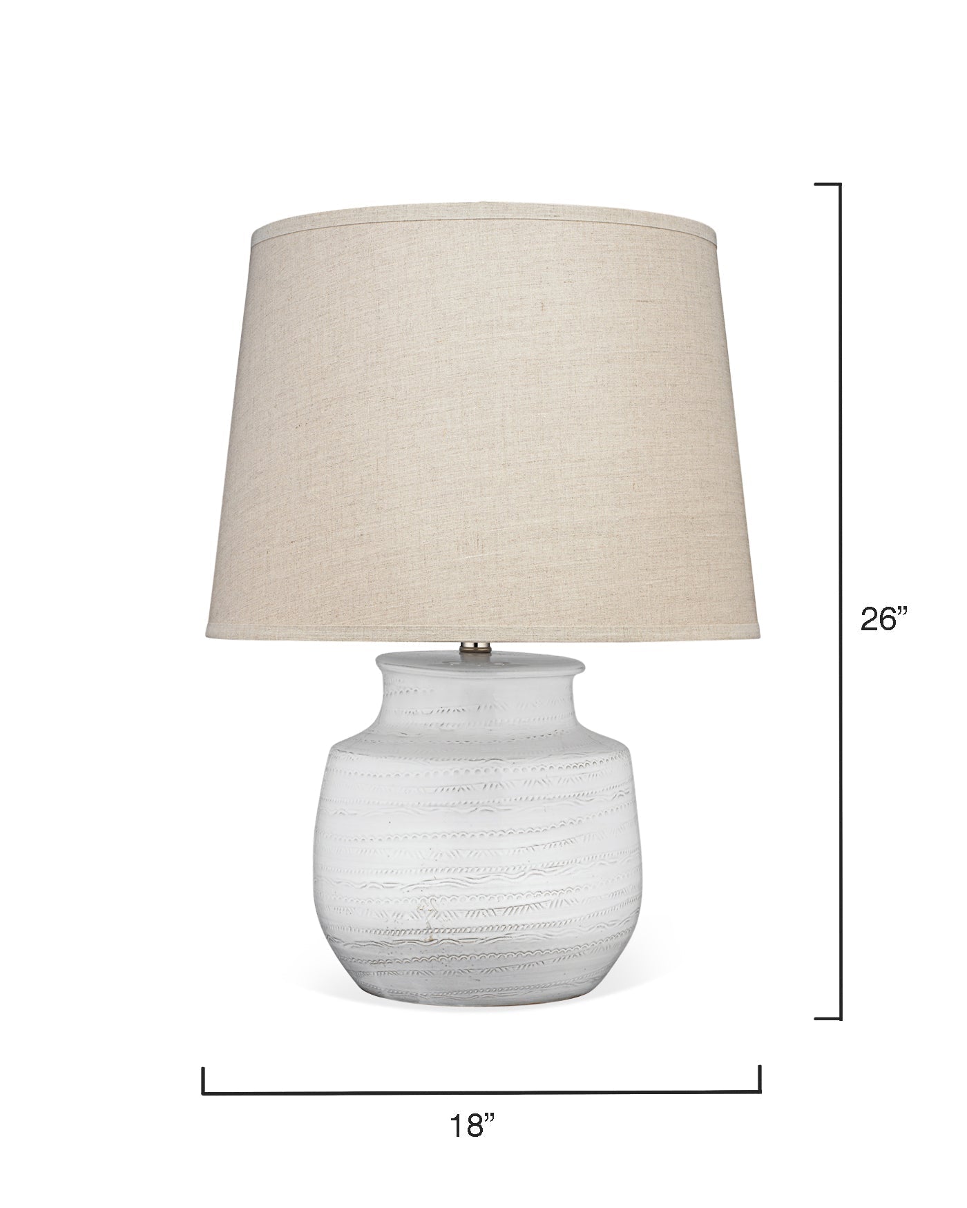 Trace Table Lamp - Small-Jamie Young-JAMIEYO-9TRACESMTLWH-Table Lamps-3-France and Son