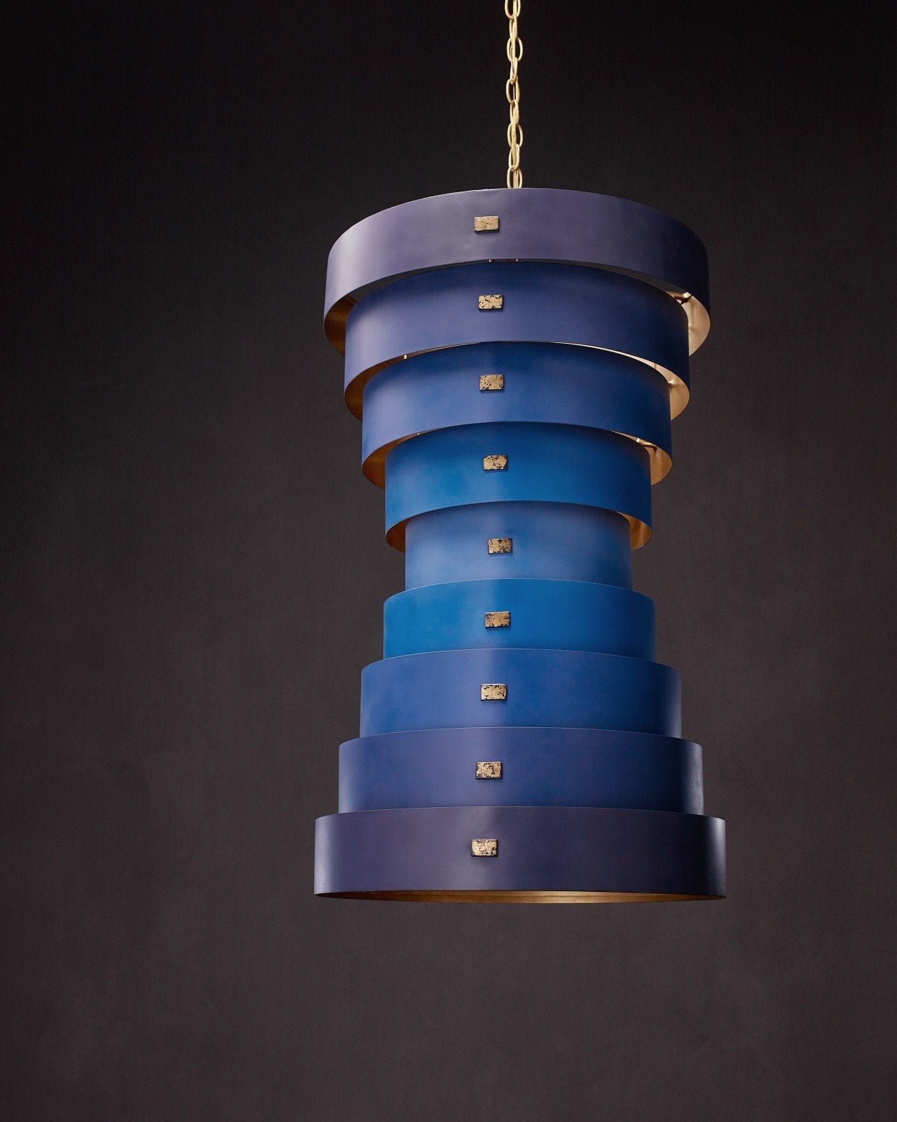 Graduation Large Blue Chandelier