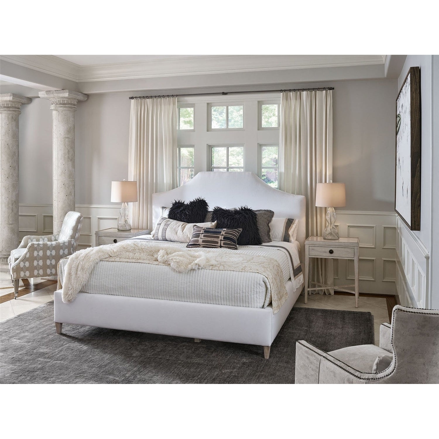 Blythe Upholstered Bed King-Universal Furniture-UNIV-U178220B-Beds-2-France and Son