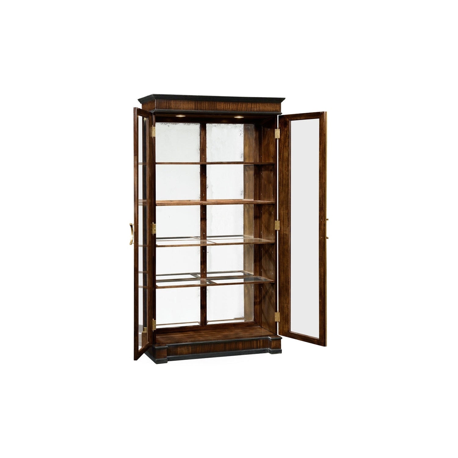 Regency Antique Mahogany Display Cabinet-Jonathan Charles-JCHARLES-495063-BMA-Bookcases & Cabinets-2-France and Son