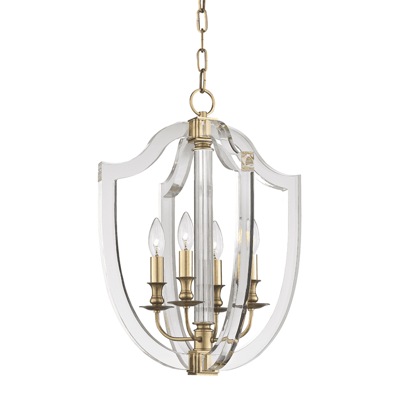 Arietta 4 Light Pendant-Hudson Valley-HVL-6516-AGB-PendantsAged Brass-1-France and Son