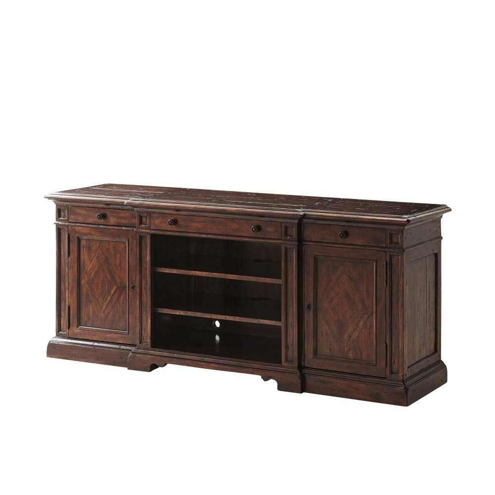 Country Entertainment TV cabinet-Theodore Alexander-THEO-CB62001-Media Storage / TV Stands-1-France and Son