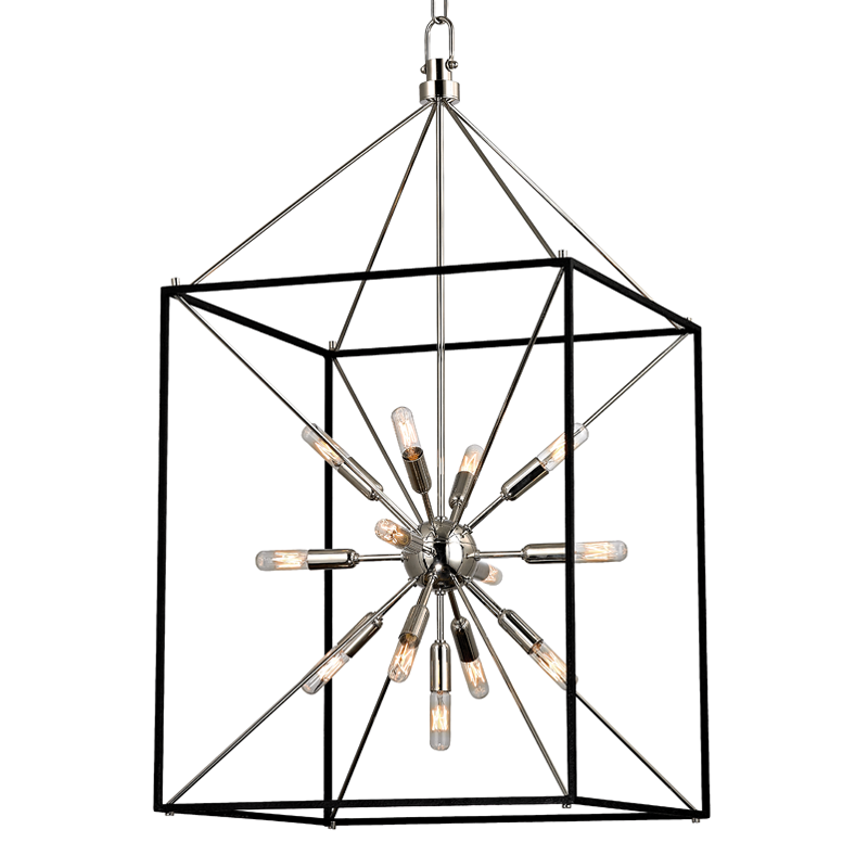 Glendale 13 Light Chandelier-Hudson Valley-HVL-8920-PN-PendantsPolished Nickel-2-France and Son