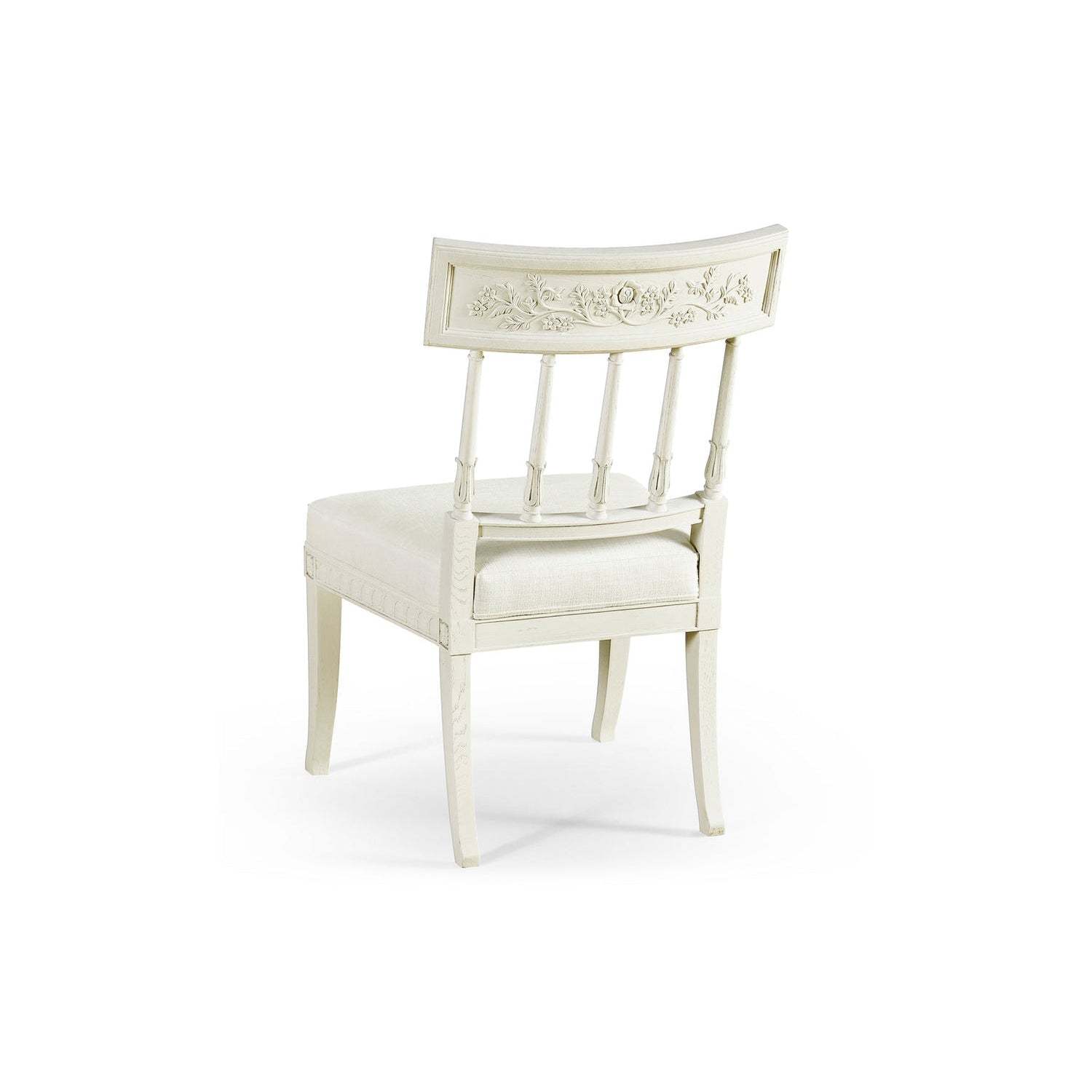 Altocumulus Klismos Side Chair-Jonathan Charles-JCHARLES-002-2-120-CHK-Dining Chairs-3-France and Son