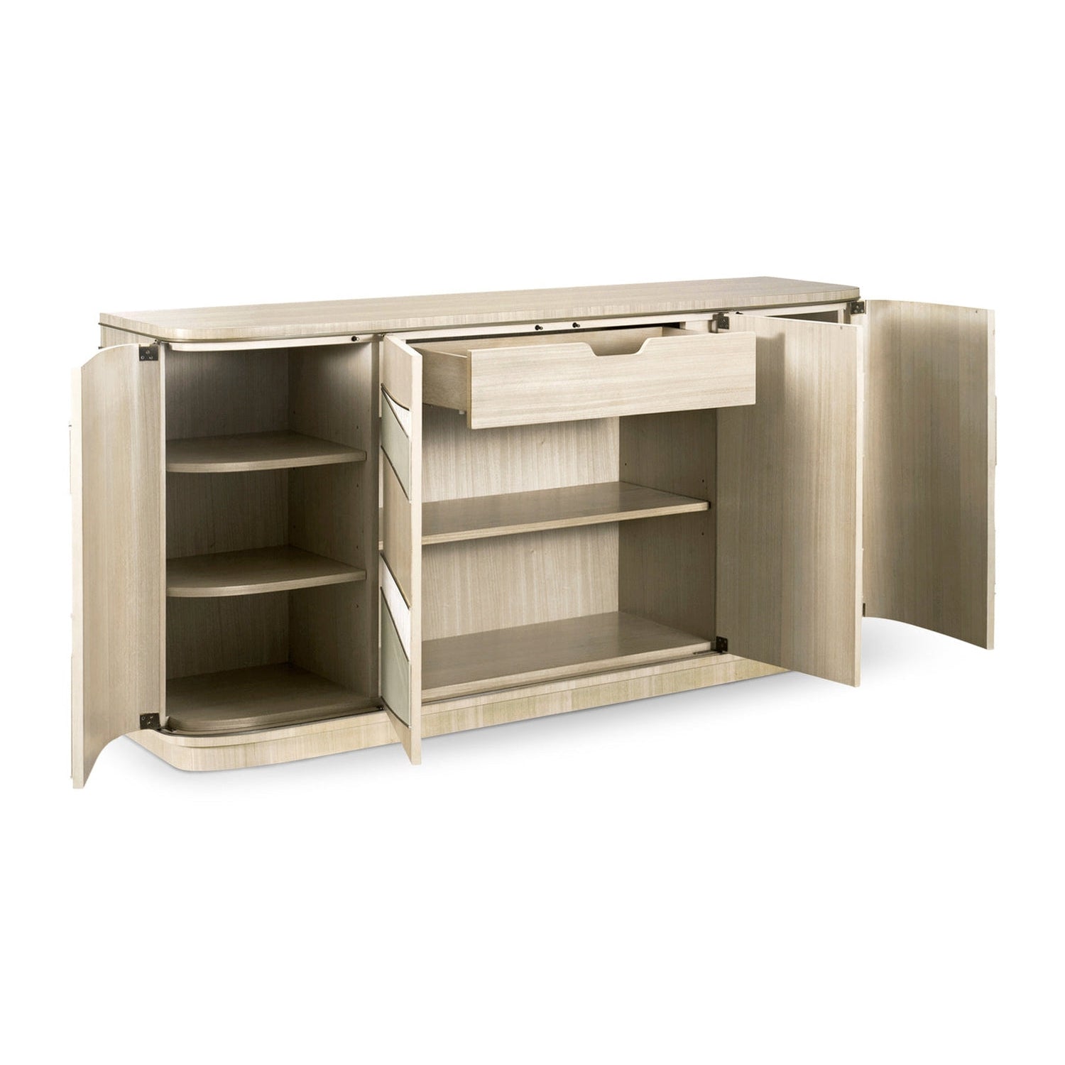 Breaker Mixed Media Console-Jonathan Charles-JCHARLES-001-2-M20-BON-Media Storage / TV Stands-2-France and Son
