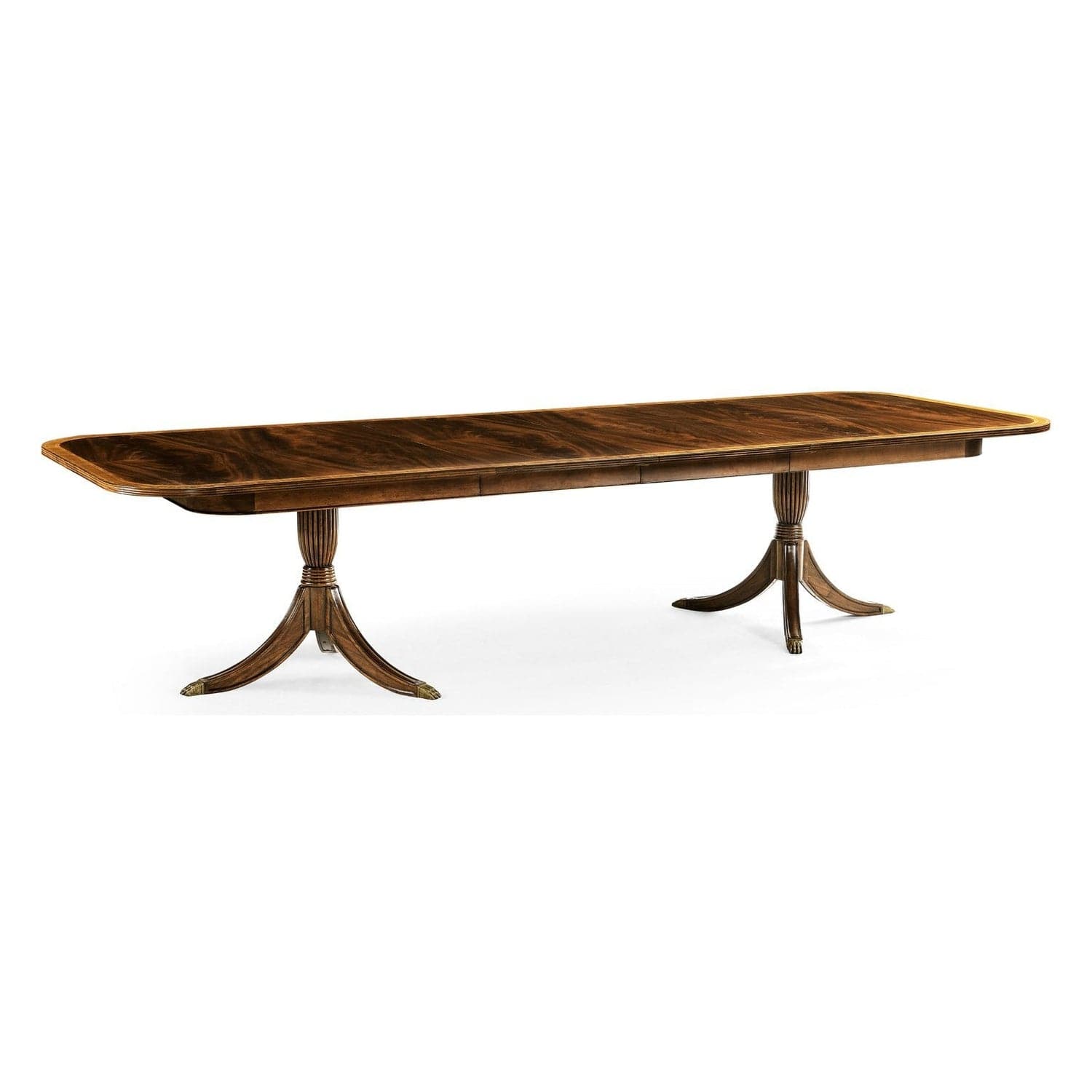 88" Regency Extending Dining Table-Jonathan Charles-JCHARLES-492865-88L-MAH-Dining TablesMahogany-8-France and Son