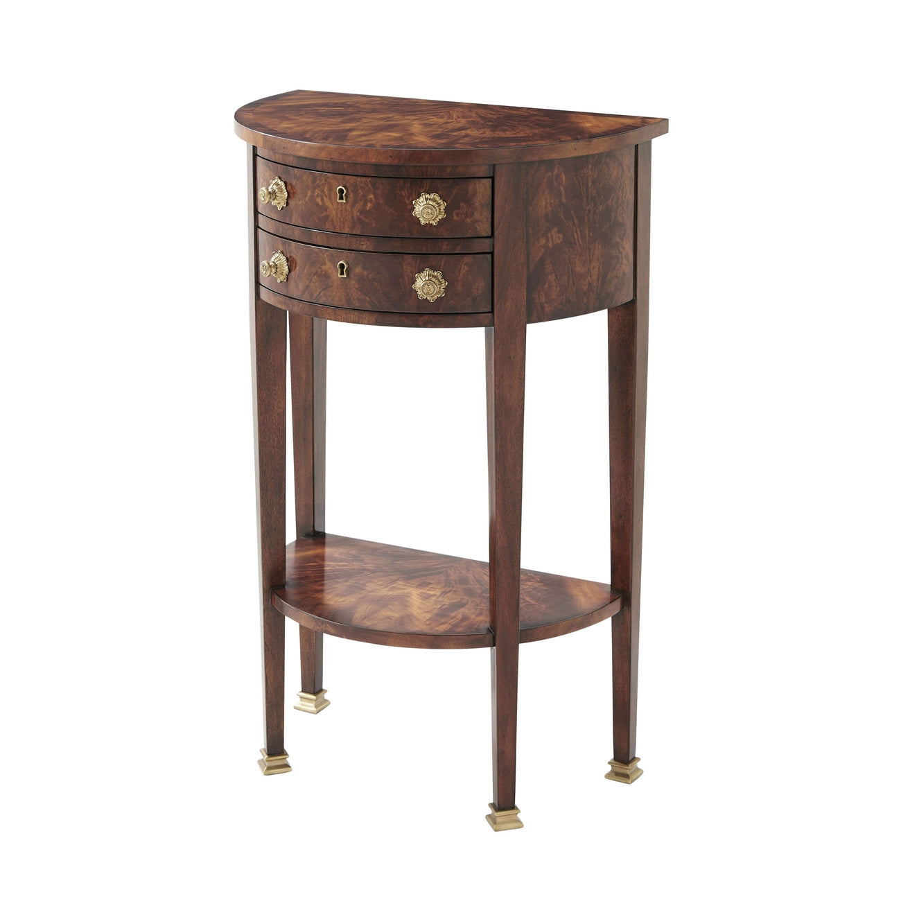 Demi Lune Accent Console Table-Theodore Alexander-THEO-RE50025-Console Tables-1-France and Son