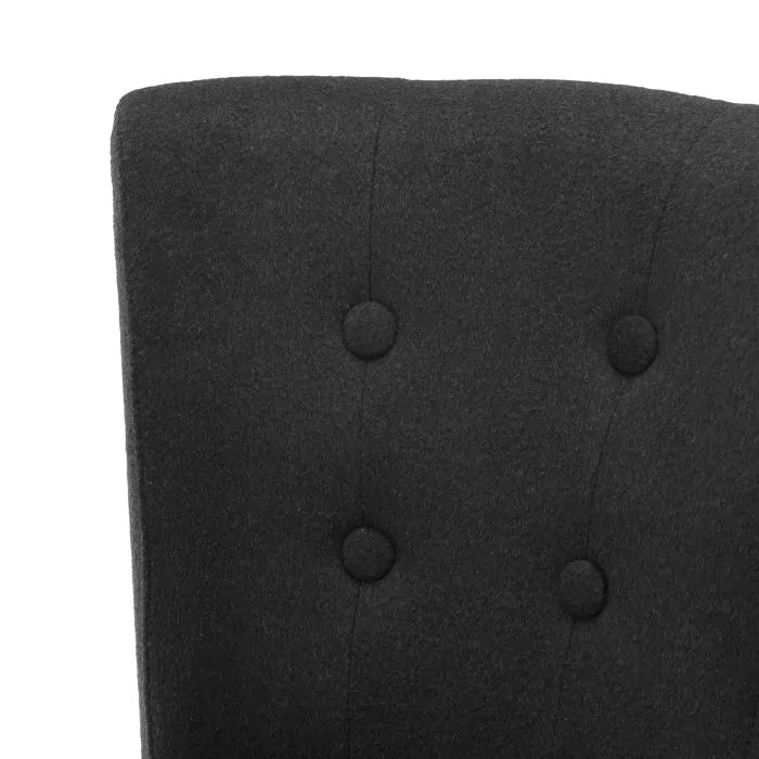 Dining Chair Key Largo black cashmere-Eichholtz-EICHHOLTZ-A105081-Dining Chairs-3-France and Son