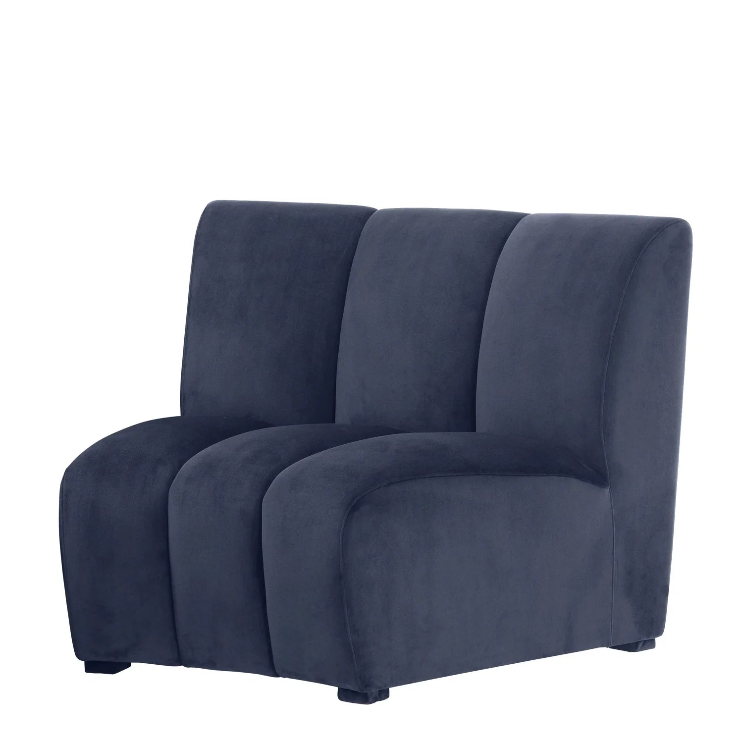 Modular Sofa Lando - Savona midnight blue velvet-Eichholtz-EICHHOLTZ-A112689-Sofas-1-France and Son