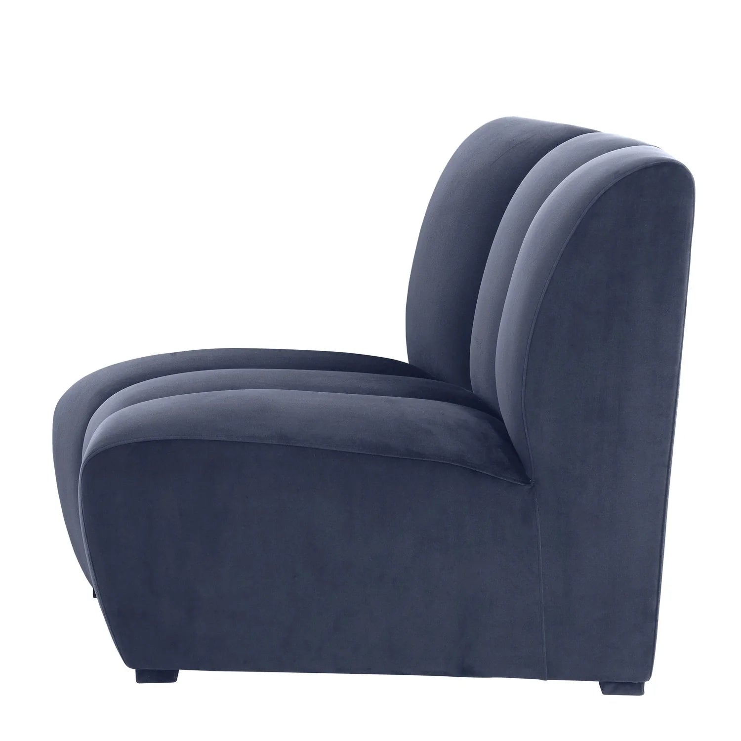 Modular Sofa Lando - Savona midnight blue velvet-Eichholtz-EICHHOLTZ-A112689-Sofas-2-France and Son