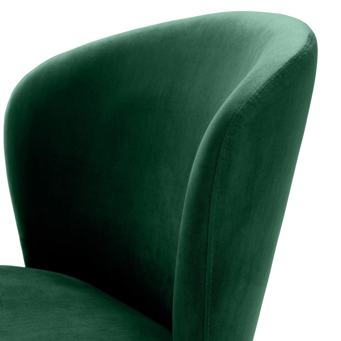 Dining Chair Volante-Eichholtz-EICHHOLTZ-A113118-Dining ChairsRoche Dark Green Velvet-4-France and Son