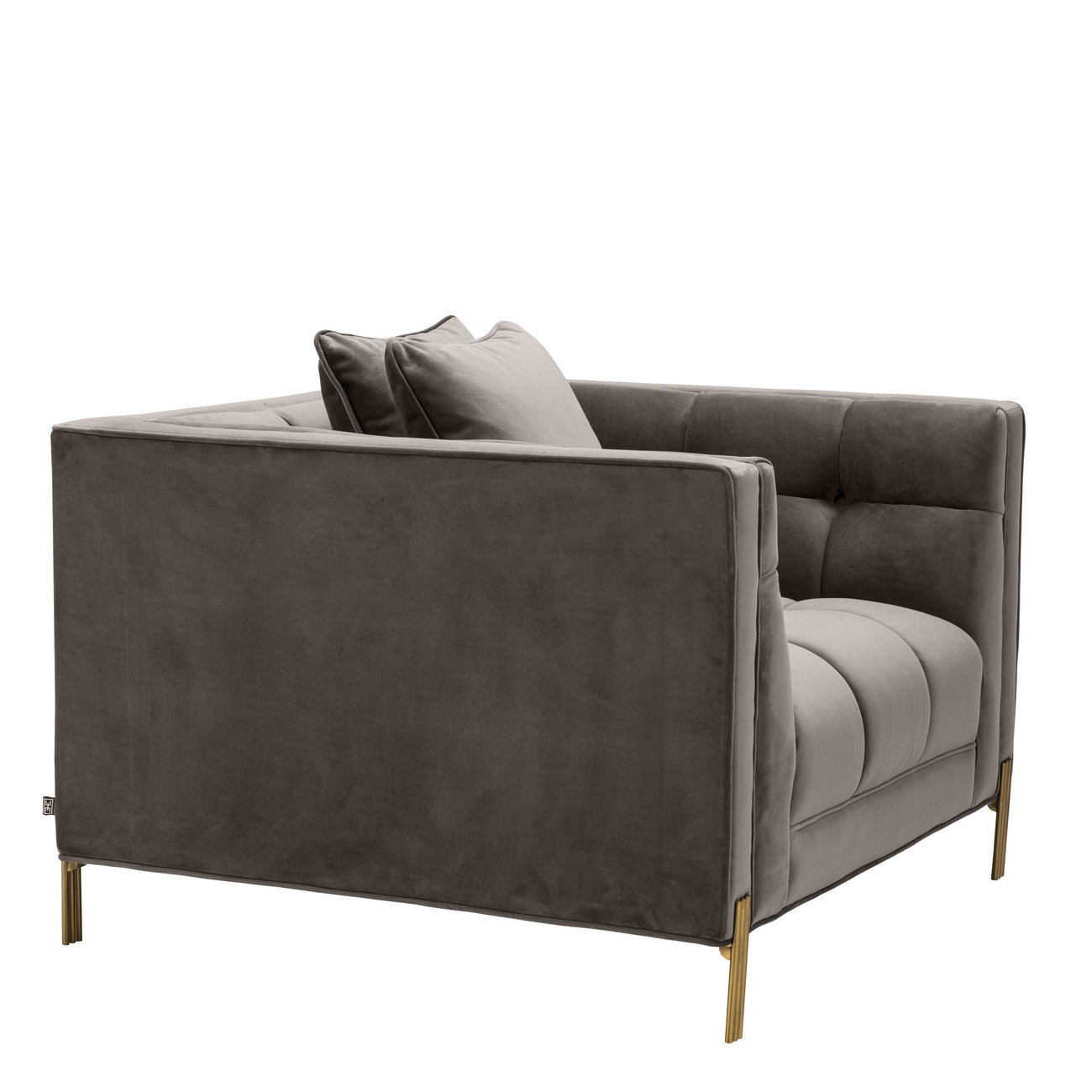 Sienna Chair-Eichholtz-EICHHOLTZ-A113196-Lounge ChairsSavona Grey Velvet-7-France and Son