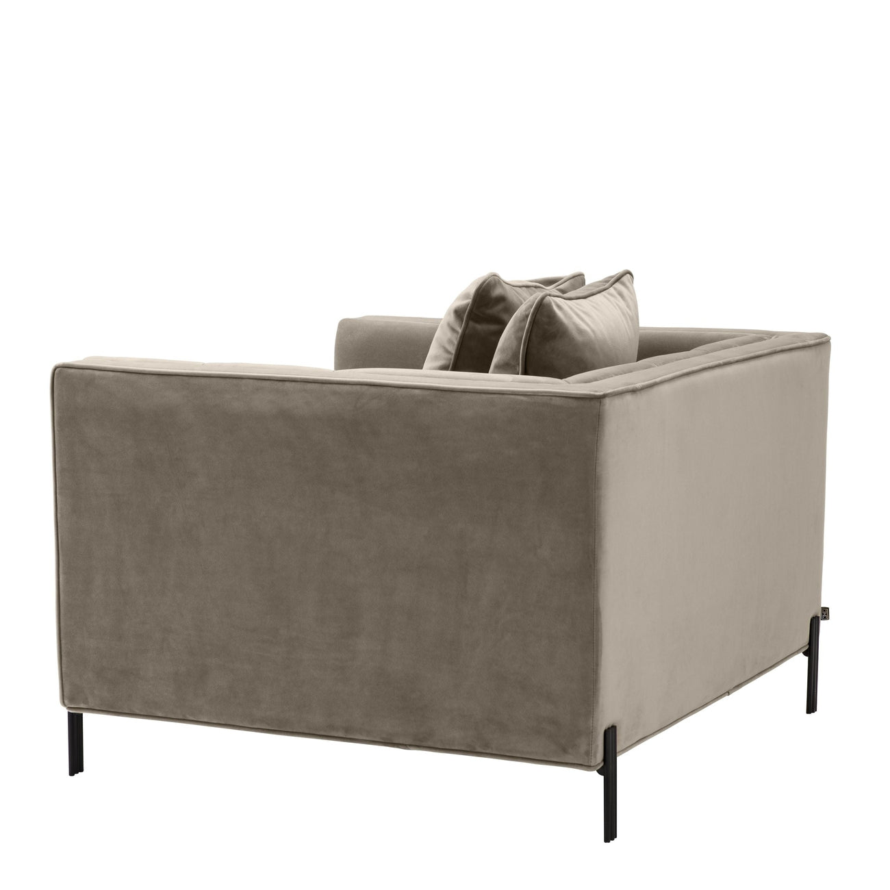 Sienna Chair-Eichholtz-EICHHOLTZ-A113196-Lounge ChairsSavona Grey Velvet-9-France and Son