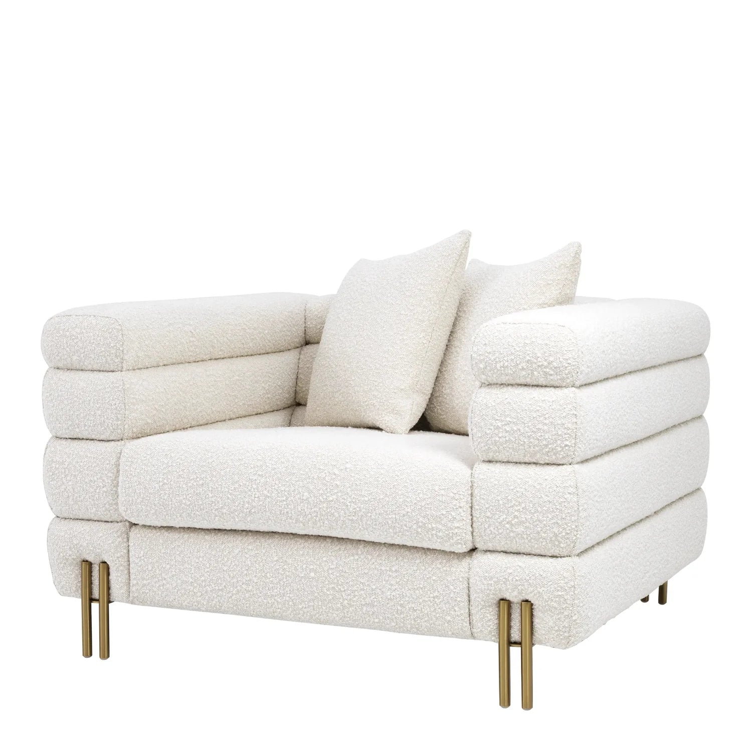 Chair York-Eichholtz-EICHHOLTZ-A113841-Lounge ChairsBouclé cream-1-France and Son