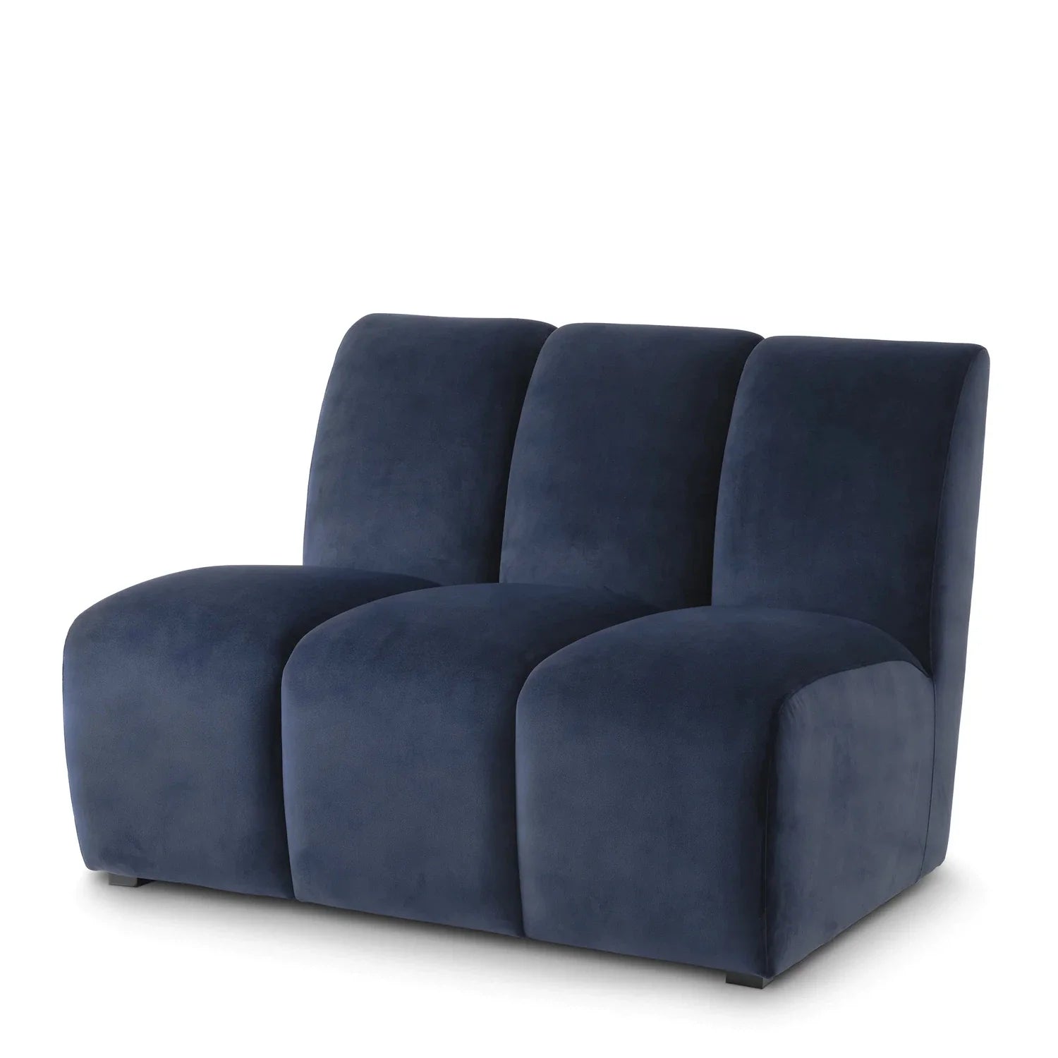 Modular Lando Sectional Straight Part - Midnight Blue-Eichholtz-EICHHOLTZ-A115086-Sectionals-1-France and Son