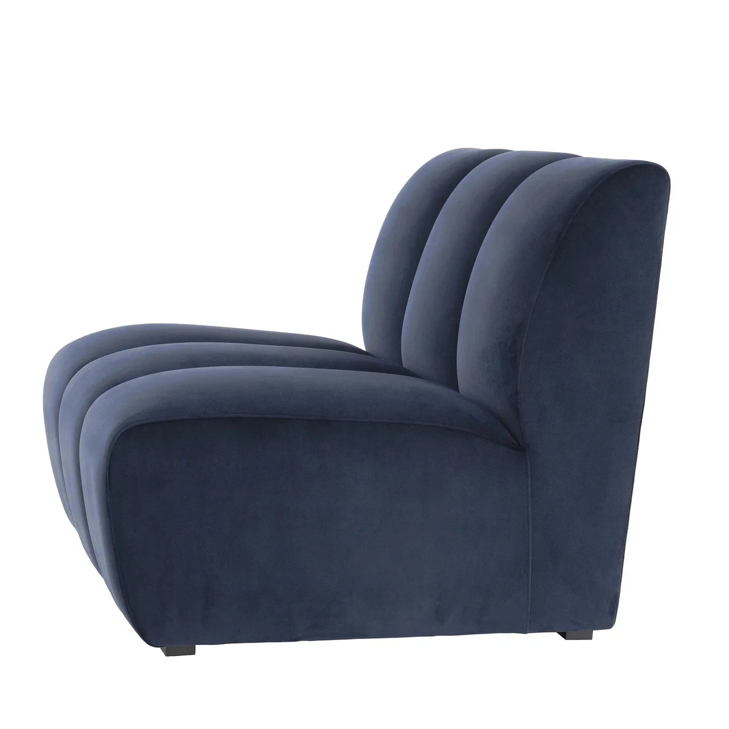 Modular Lando Sectional Straight Part - Midnight Blue-Eichholtz-EICHHOLTZ-A115086-Sectionals-3-France and Son