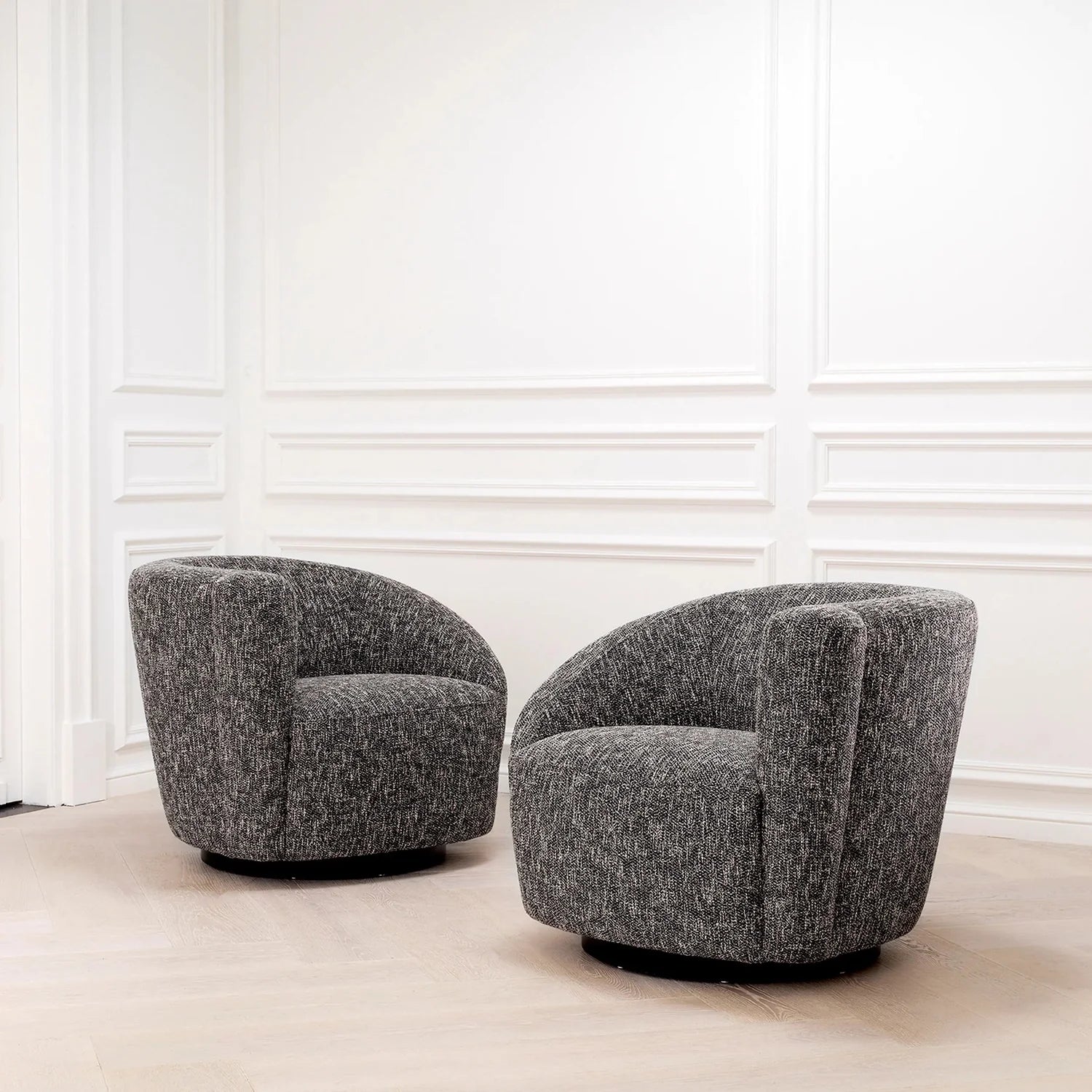 Swivel Chair Colin left Cambon Black-Eichholtz-EICHHOLTZ-A115434-Lounge ChairsLeft-2-France and Son