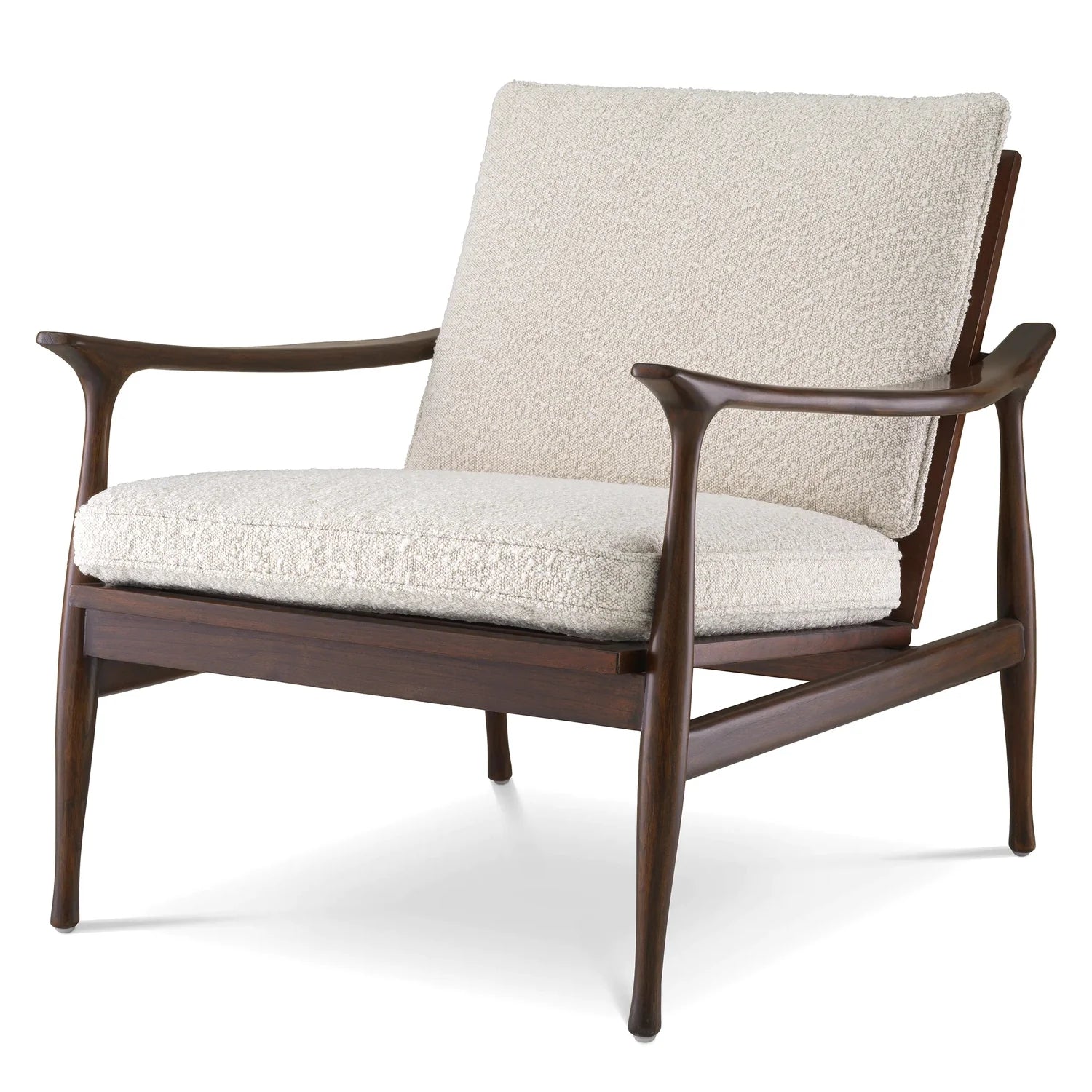 Chair Manzo-Eichholtz-EICHHOLTZ-A116223-Lounge ChairsBouclé Cream-1-France and Son