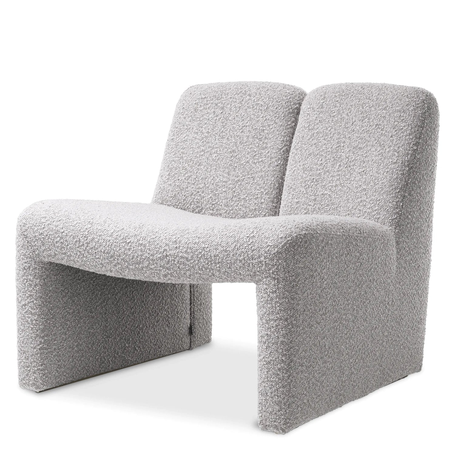 Chair Macintosh Bouclé Cream-Eichholtz-EEICHHOLTZ-A116456-Lounge ChairsGrey-6-France and Son