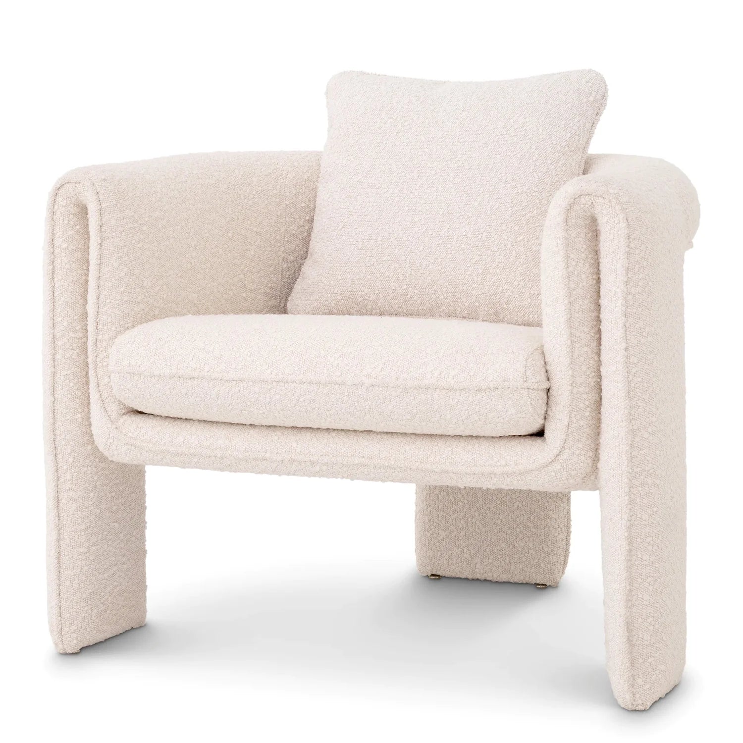 Chair Toto Bouclé Cream-Eichholtz-EICHHOLTZ-A116811-Lounge Chairs-1-France and Son