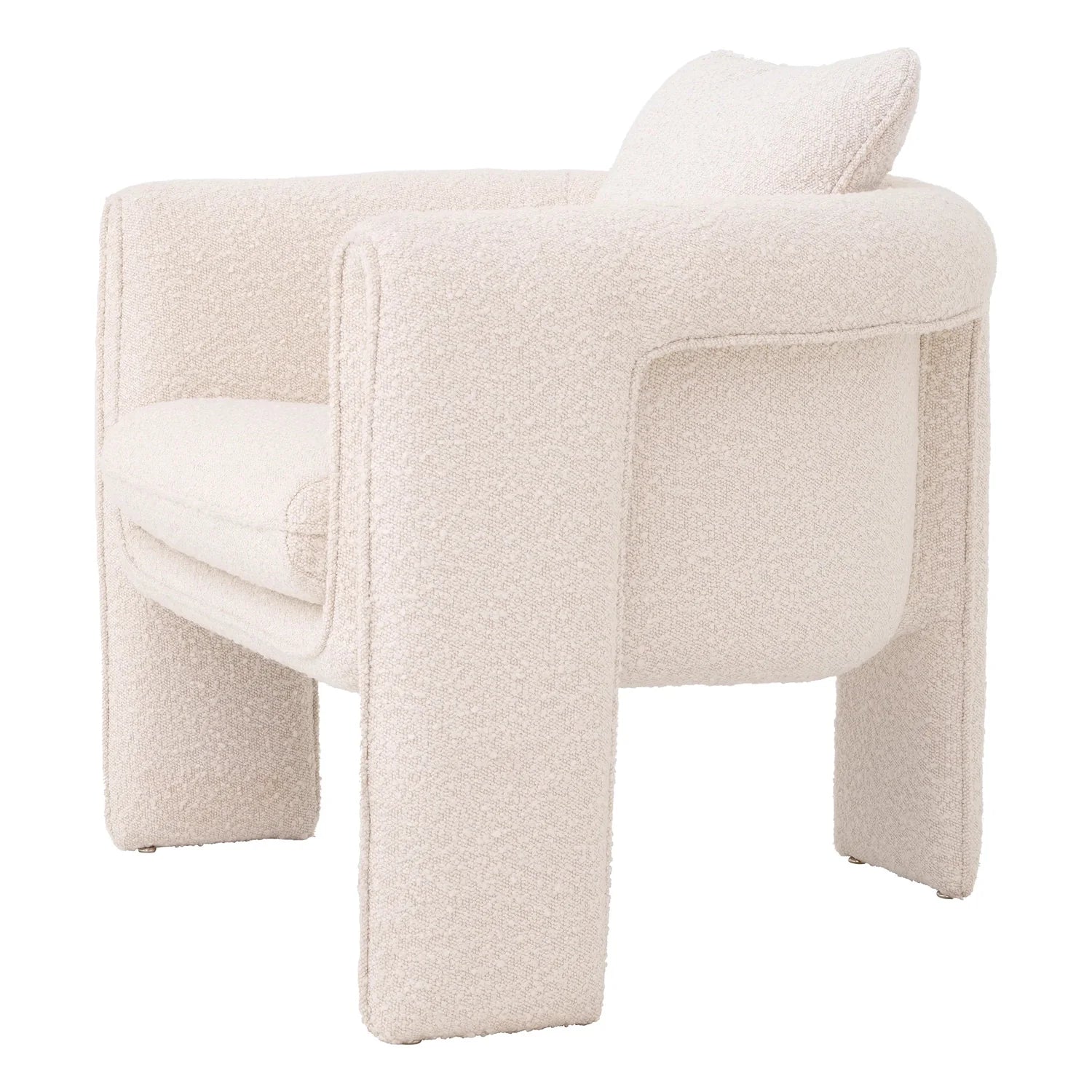 Chair Toto Bouclé Cream-Eichholtz-EICHHOLTZ-A116811-Lounge Chairs-2-France and Son