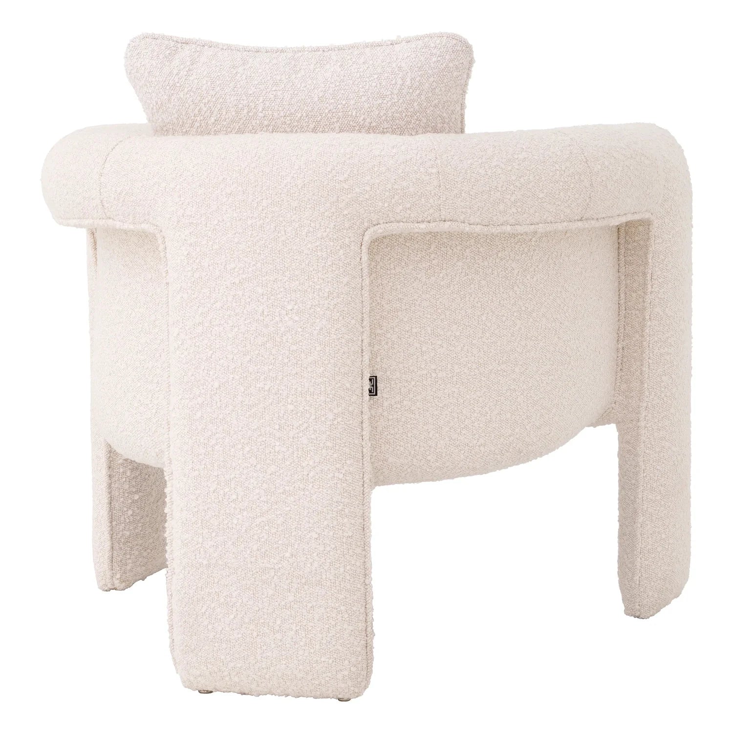 Chair Toto Bouclé Cream-Eichholtz-EICHHOLTZ-A116811-Lounge Chairs-3-France and Son