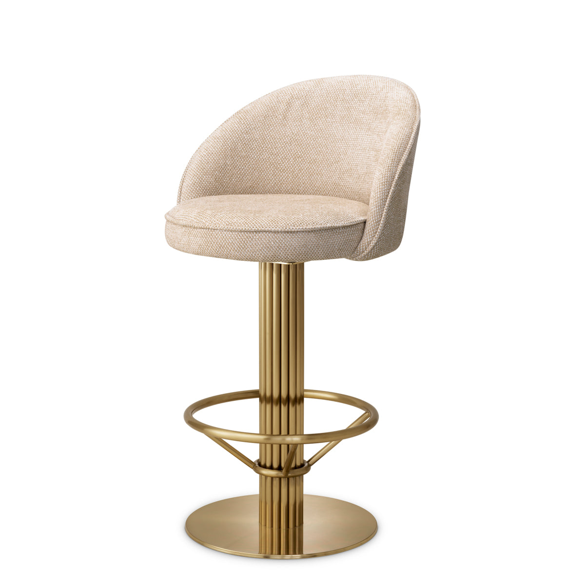 Counter Stool Dorland - Brushed brass finish | axton sand