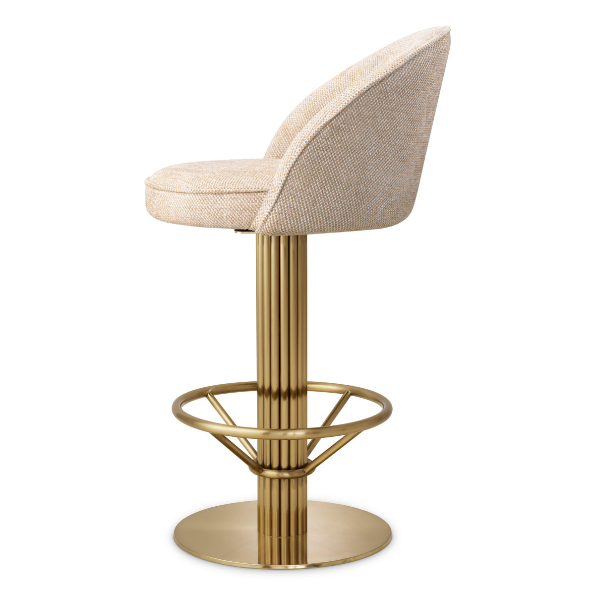 Counter Stool Dorland - Brushed brass finish | axton sand