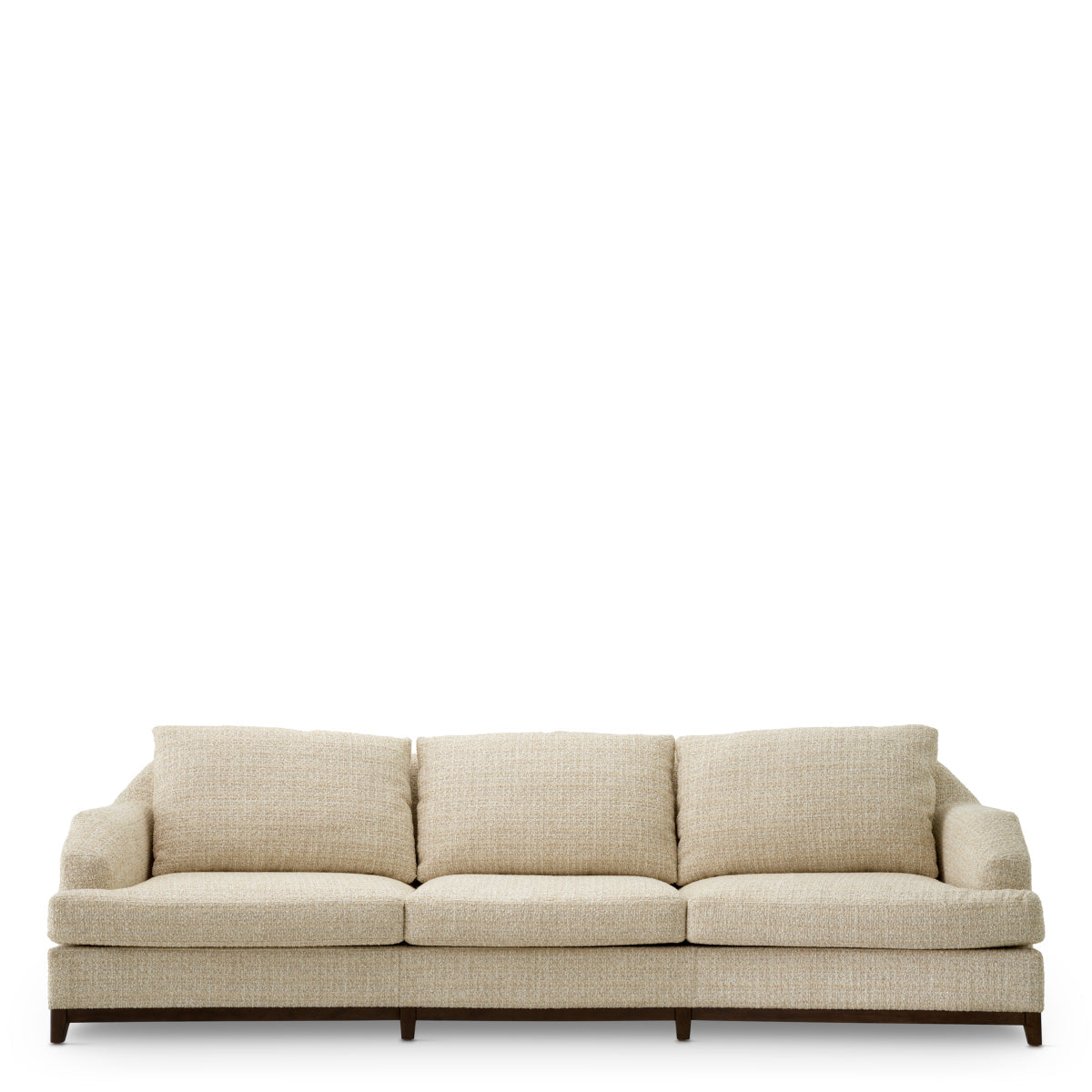 Sofa Vestry - Winslow chenille beige | mahogany look
