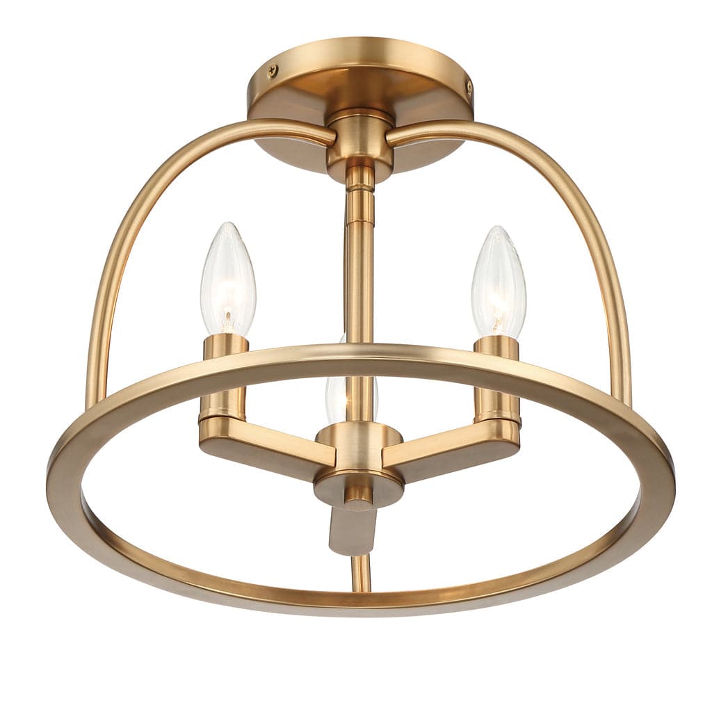 Abbott 3 Light Semi-Flush-Crystorama Lighting Company-CRYSTO-ABB-3003-BK_CEILING-PendantsBlack-4-France and Son