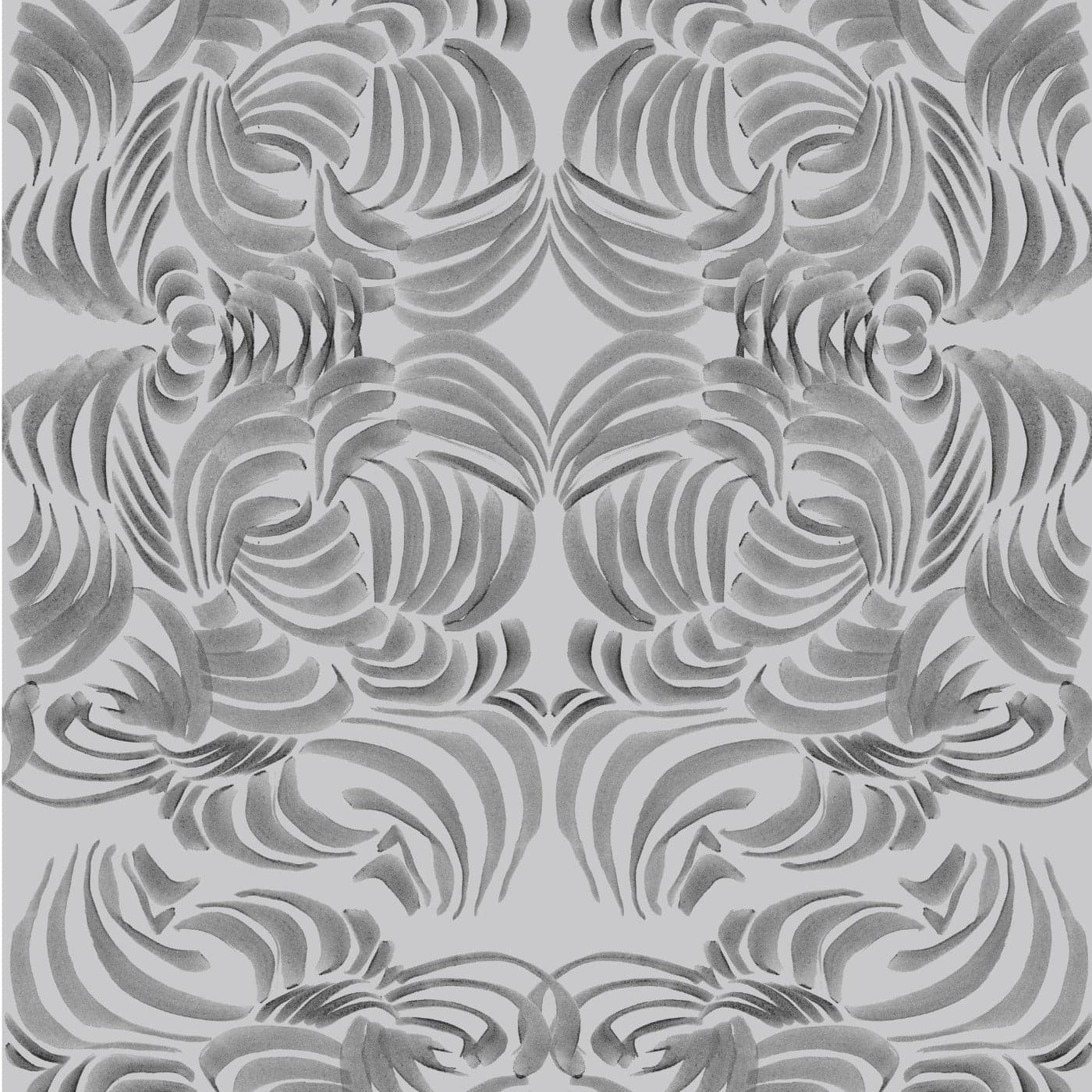 Flora Wallpaper-Mitchell Black-MITCHB-WCAB417-PM-10-Wall DecorPatterns Silver-Premium Matte Paper-Small-6-France and Son