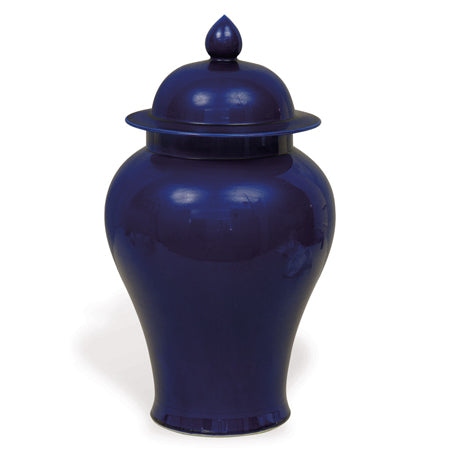 Cobalt Small Temple Jar-Port 68-PORT-ACAS-110-01-Decor-1-France and Son