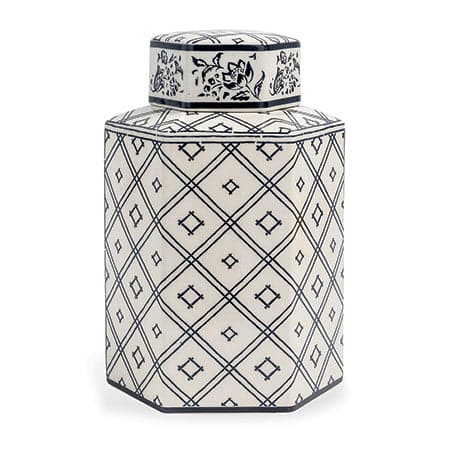 Royal Pavilion Hex Jar-Port 68-PORT-ACAS-423-01-Decorative Objects-1-France and Son