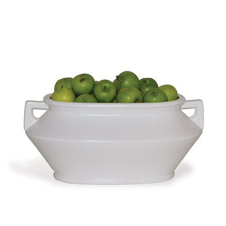 Santorini White Oval Planter-Port 68-PORT-ACBS-188-05-Planters-2-France and Son