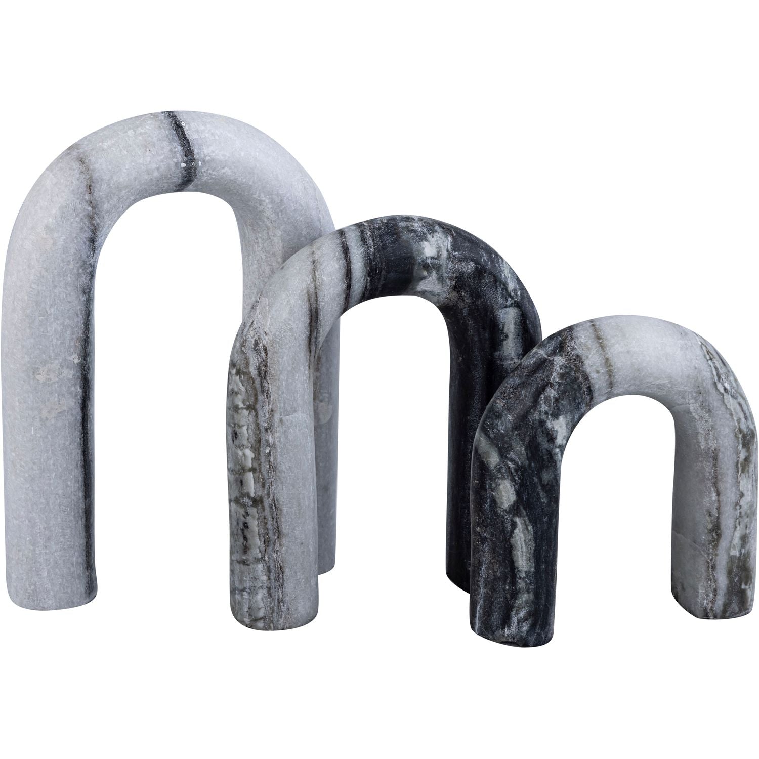 Arco Genuine Marble 3pc. Decorative Object — Panda