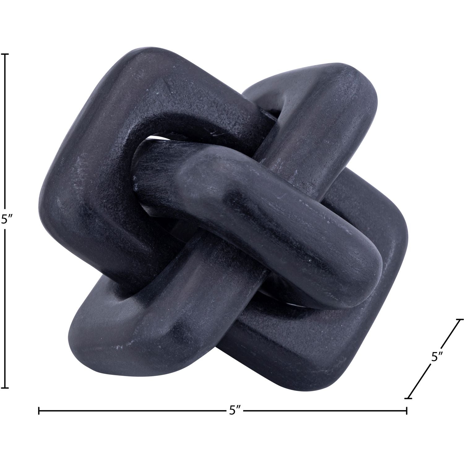 Bond Genuine Marble Decorative Knot — Black