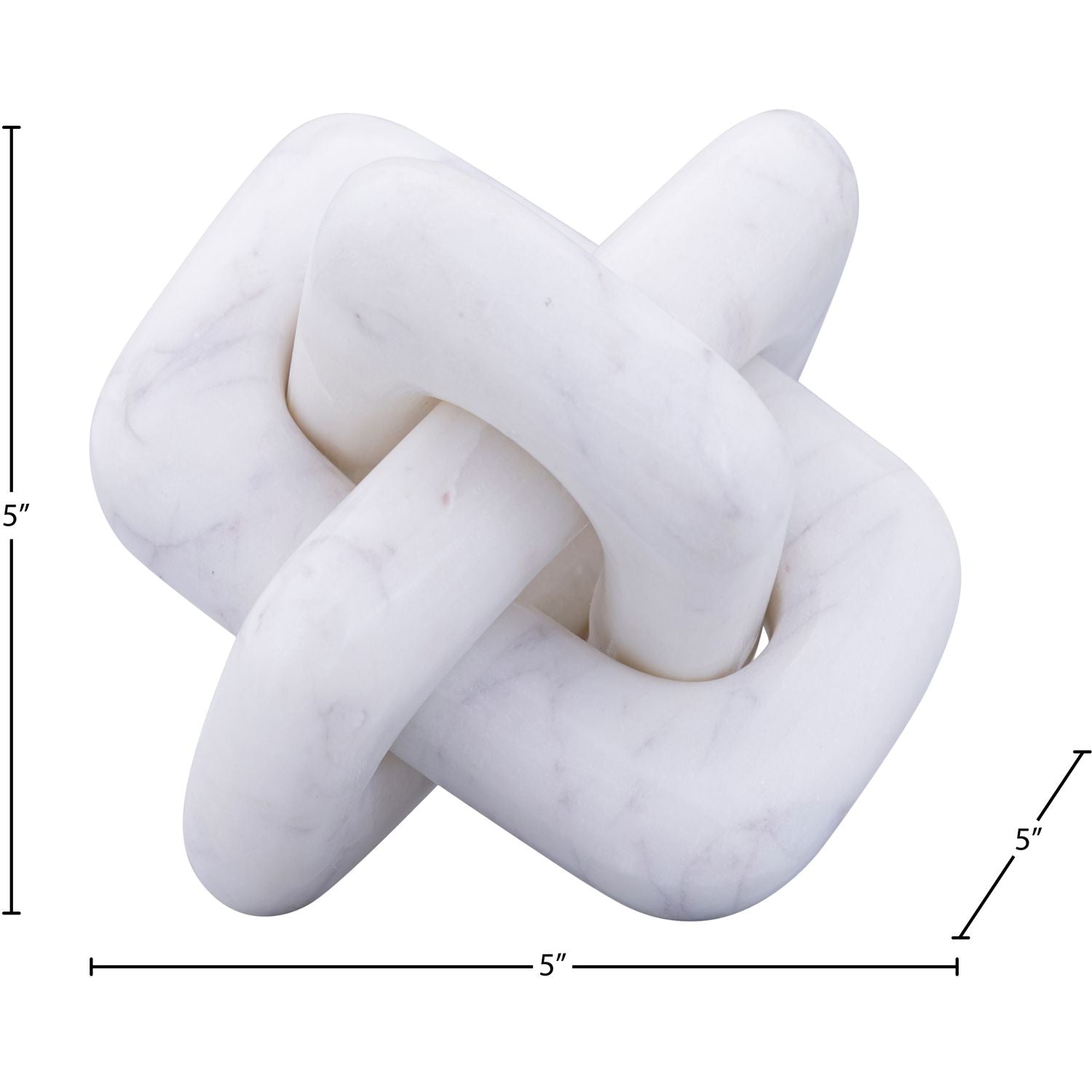 Bond Genuine Marble Decorative Knot — White